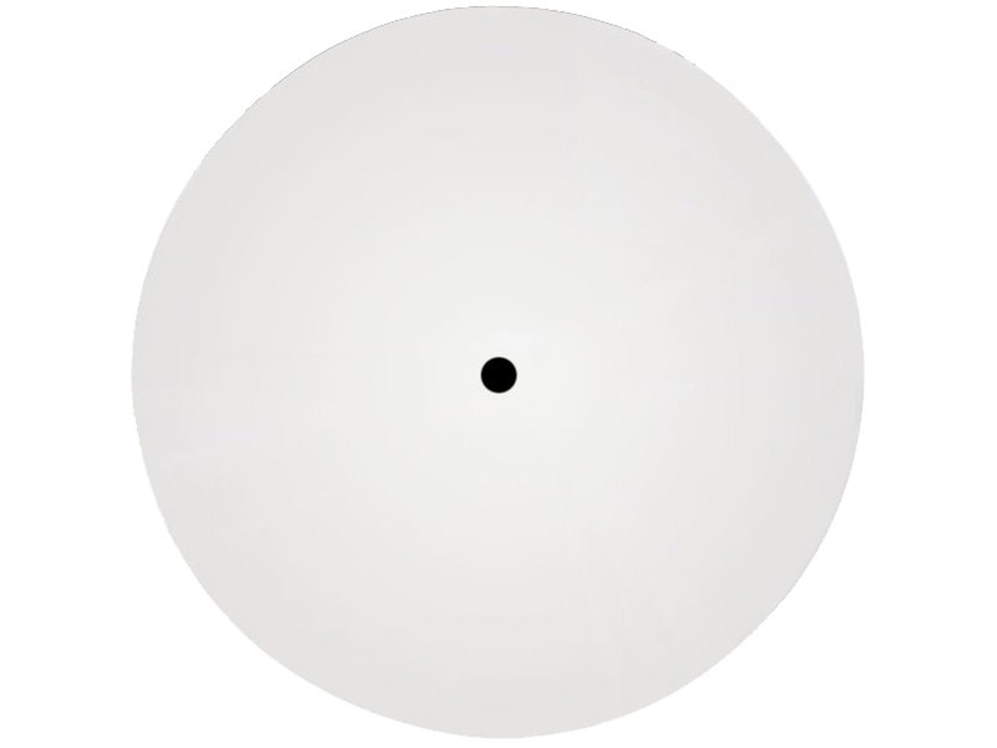 Molded Melamine Resin White Round Table Top with Umbrella Hole