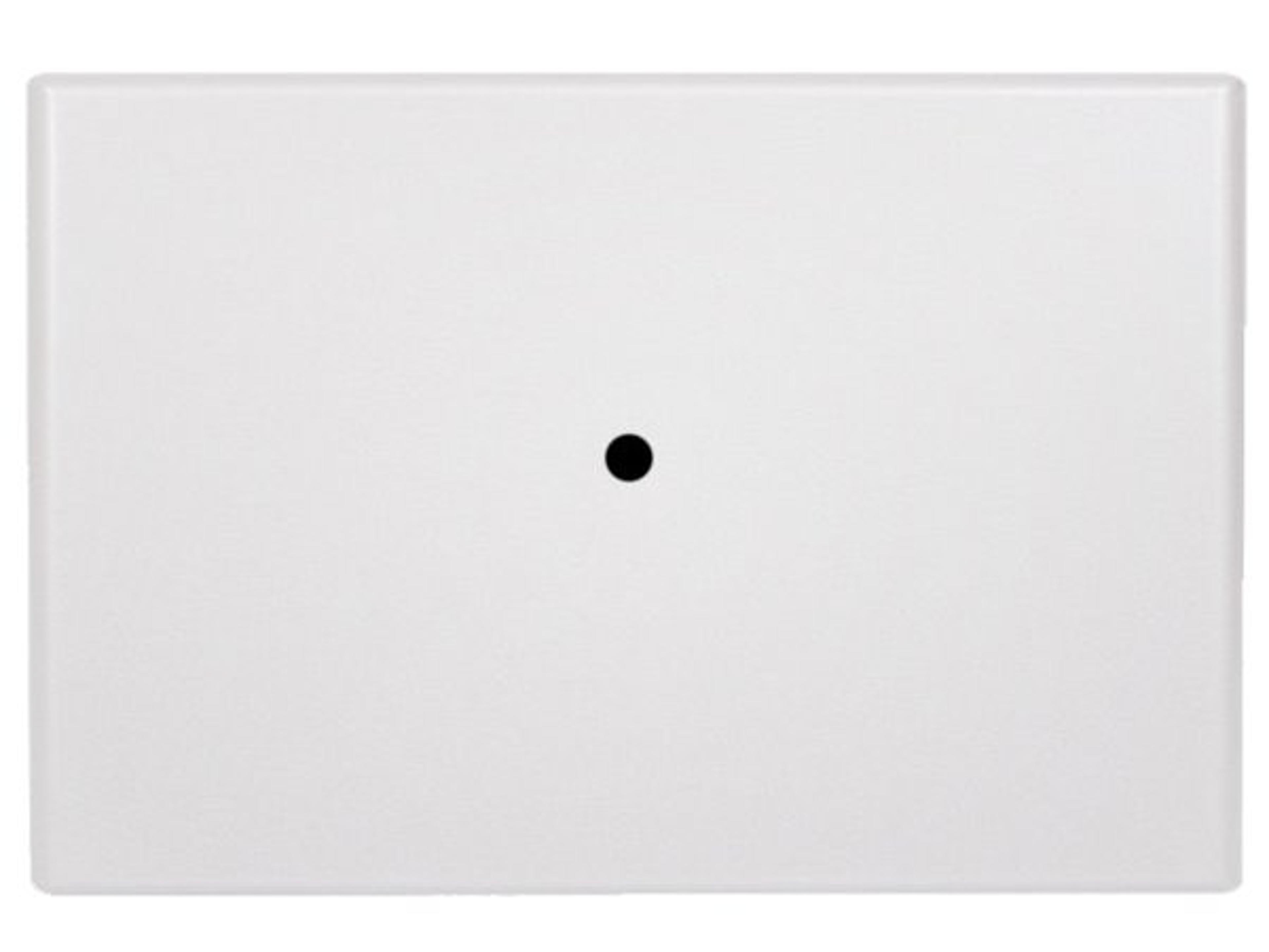 Molded Melamine Resin White Rectangular Table Top with Umbrella Hole