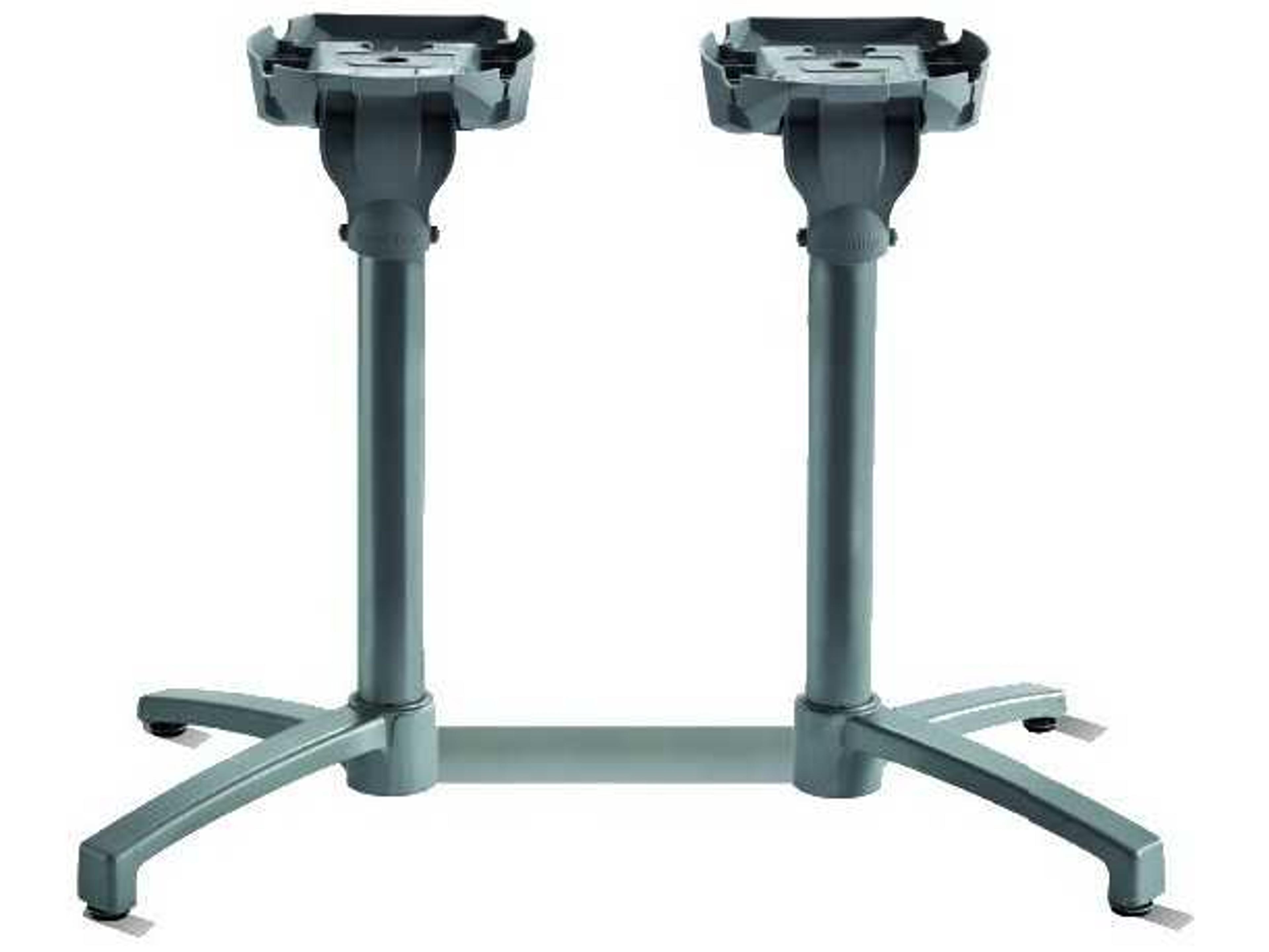 X1 Aluminum Silver Gray Lateral Tilting Table Base