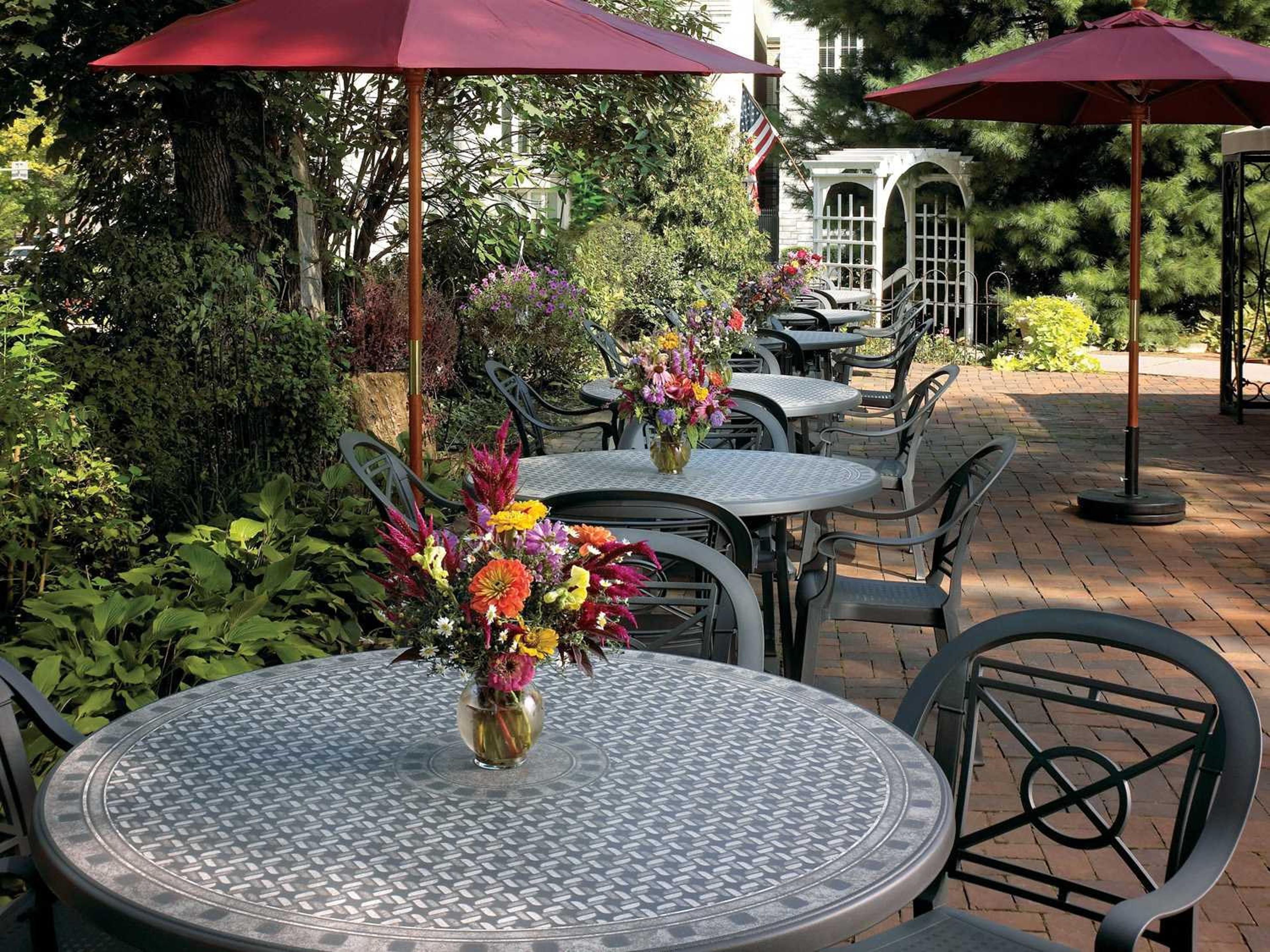 Victoria Resin Charcoal Patio Dining Set