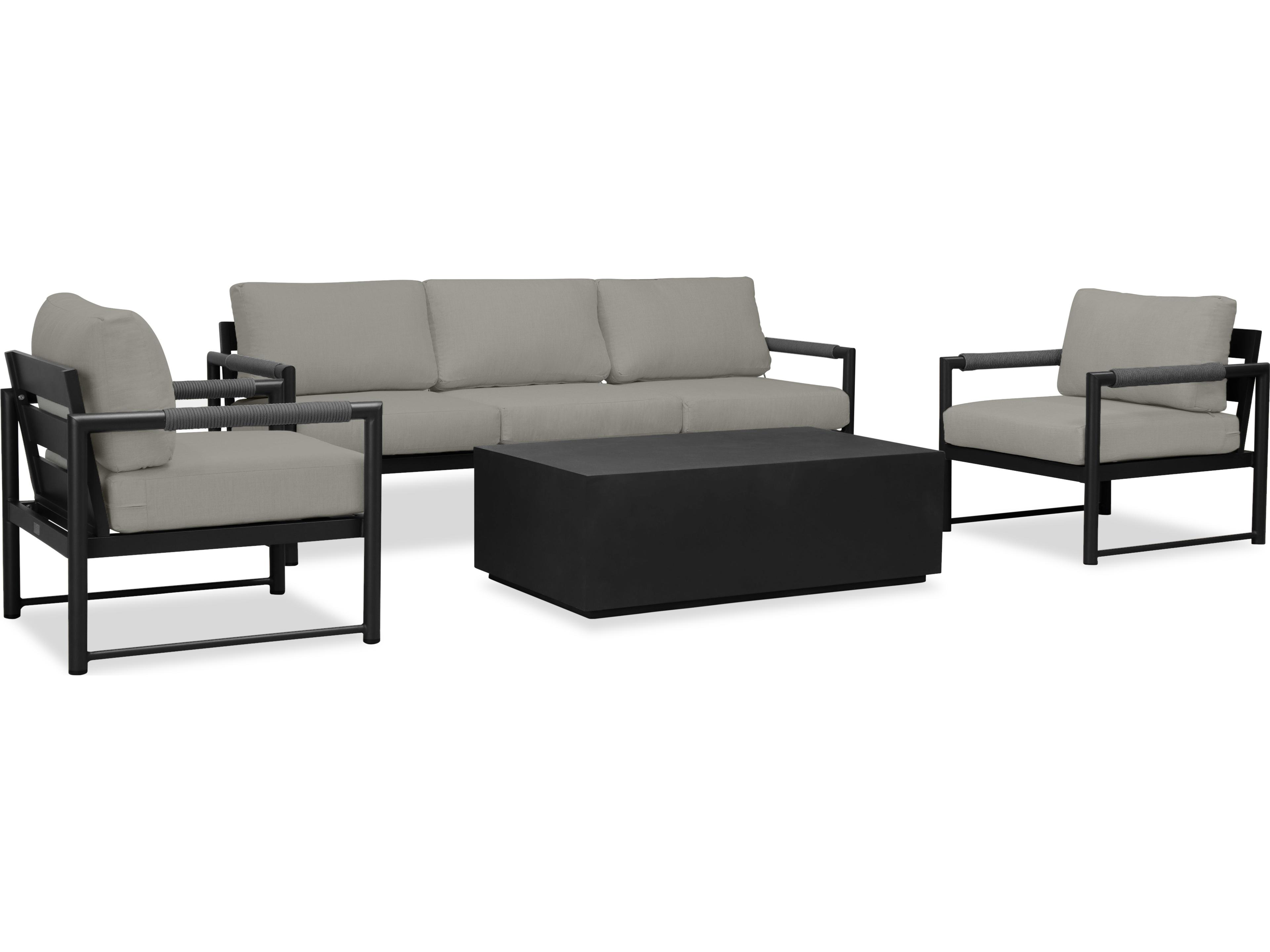 Alto Aluminum 4 Piece Sofa Patio Lounge Set