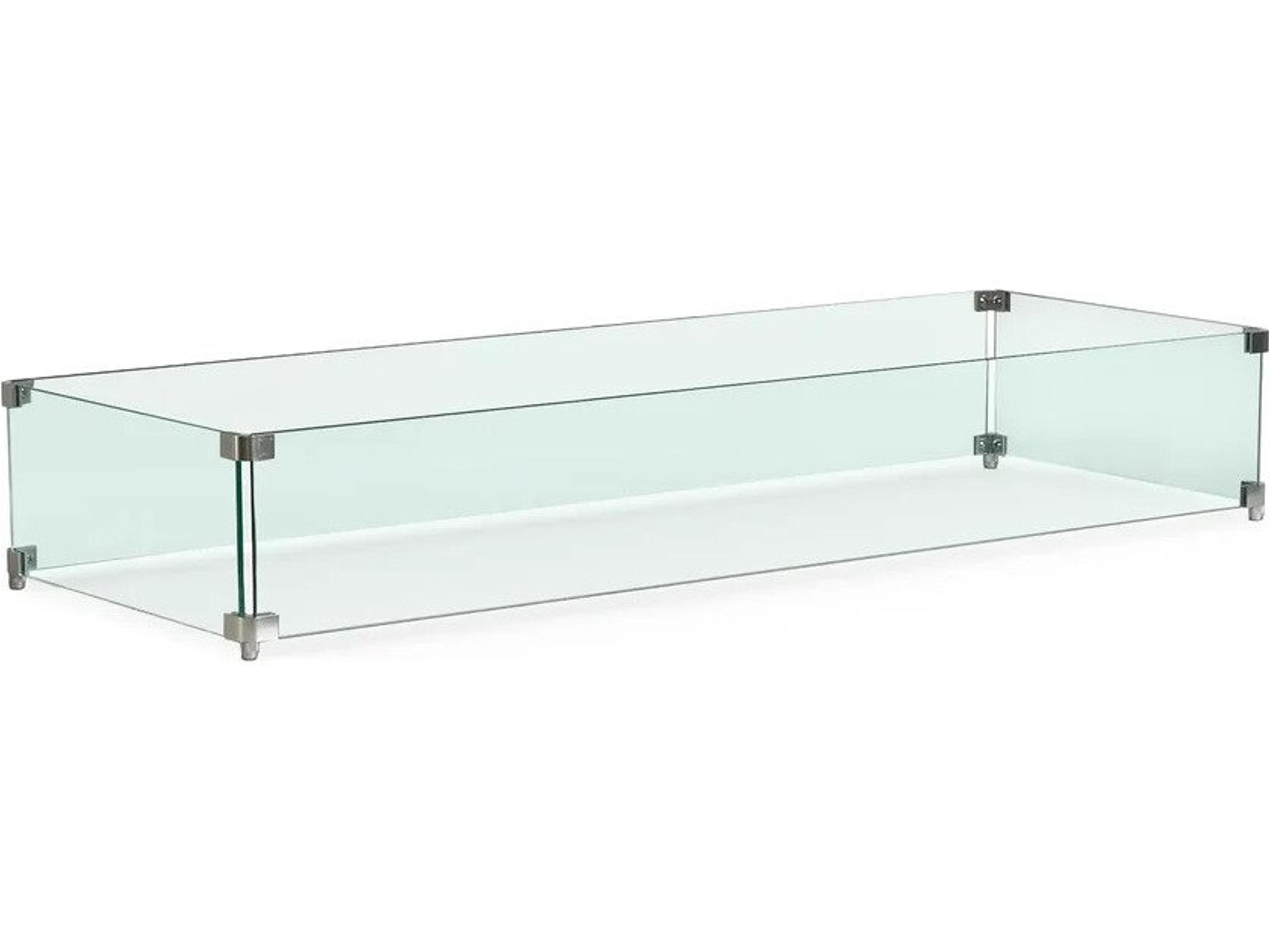 Harmonia Living Beton Linear Glass Wind Guard