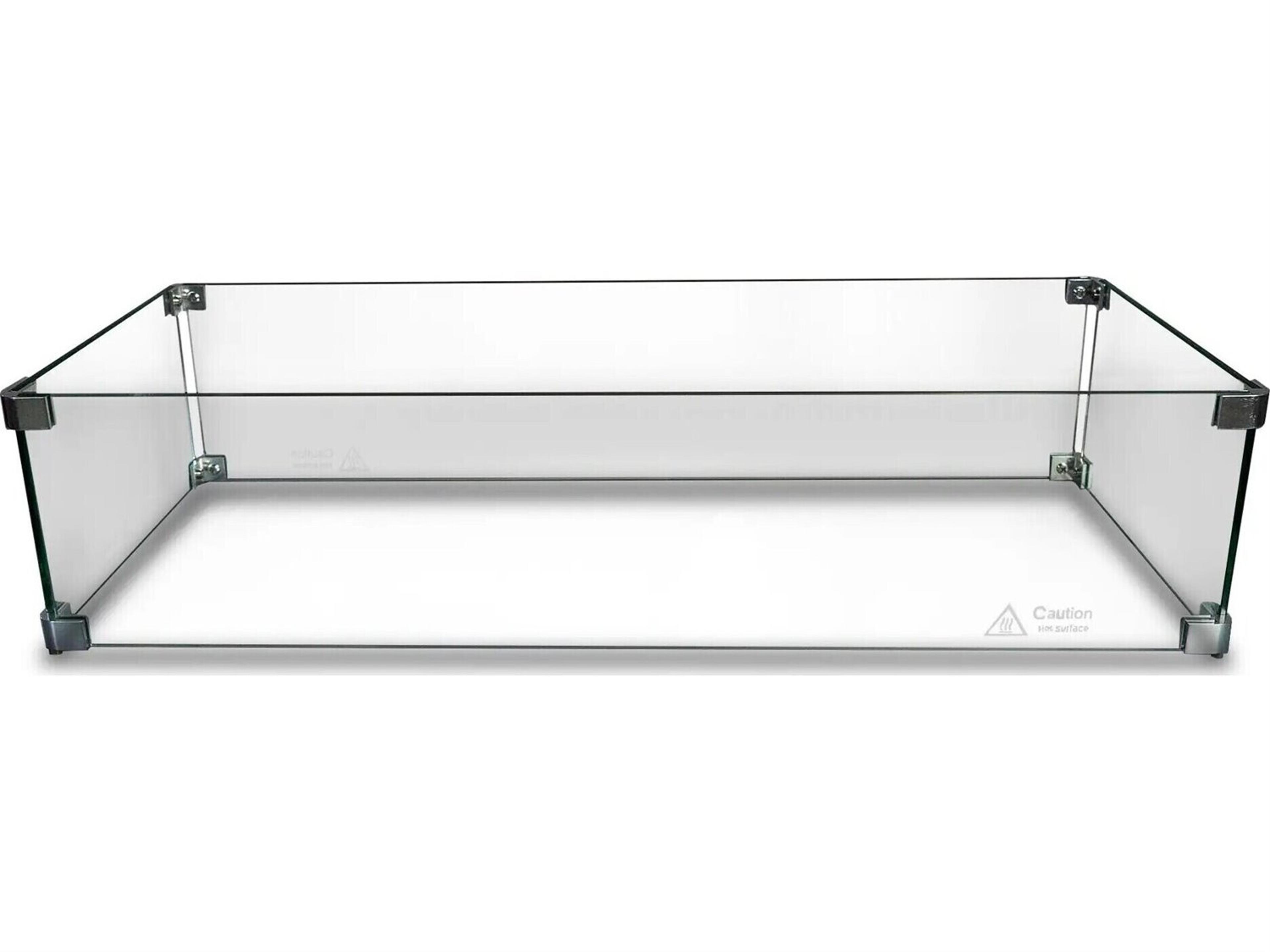 Beton Rectangular Glass Wind Guard