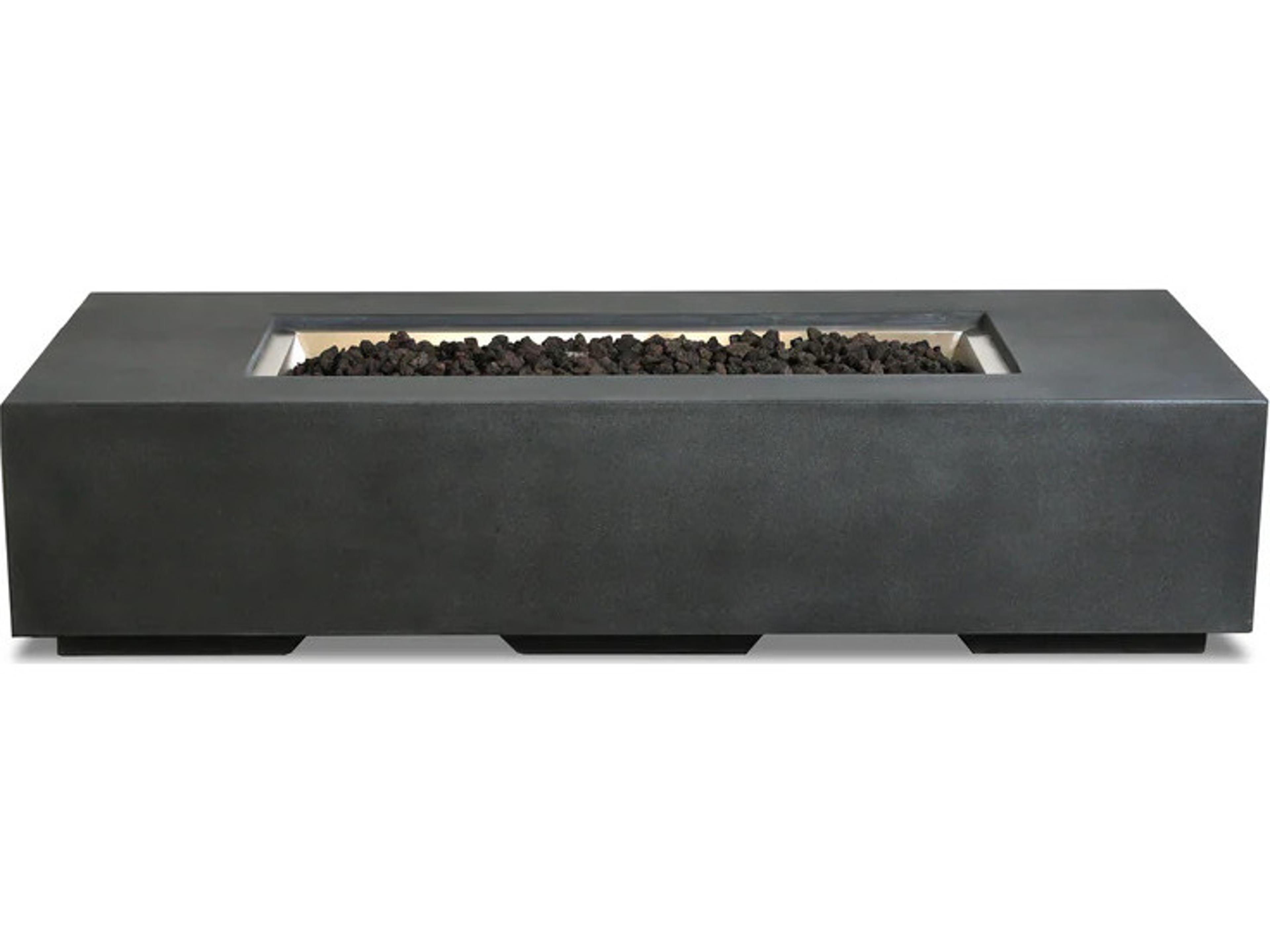 Harmoning Living Beton 72" Rectangular Gas Fire Pit