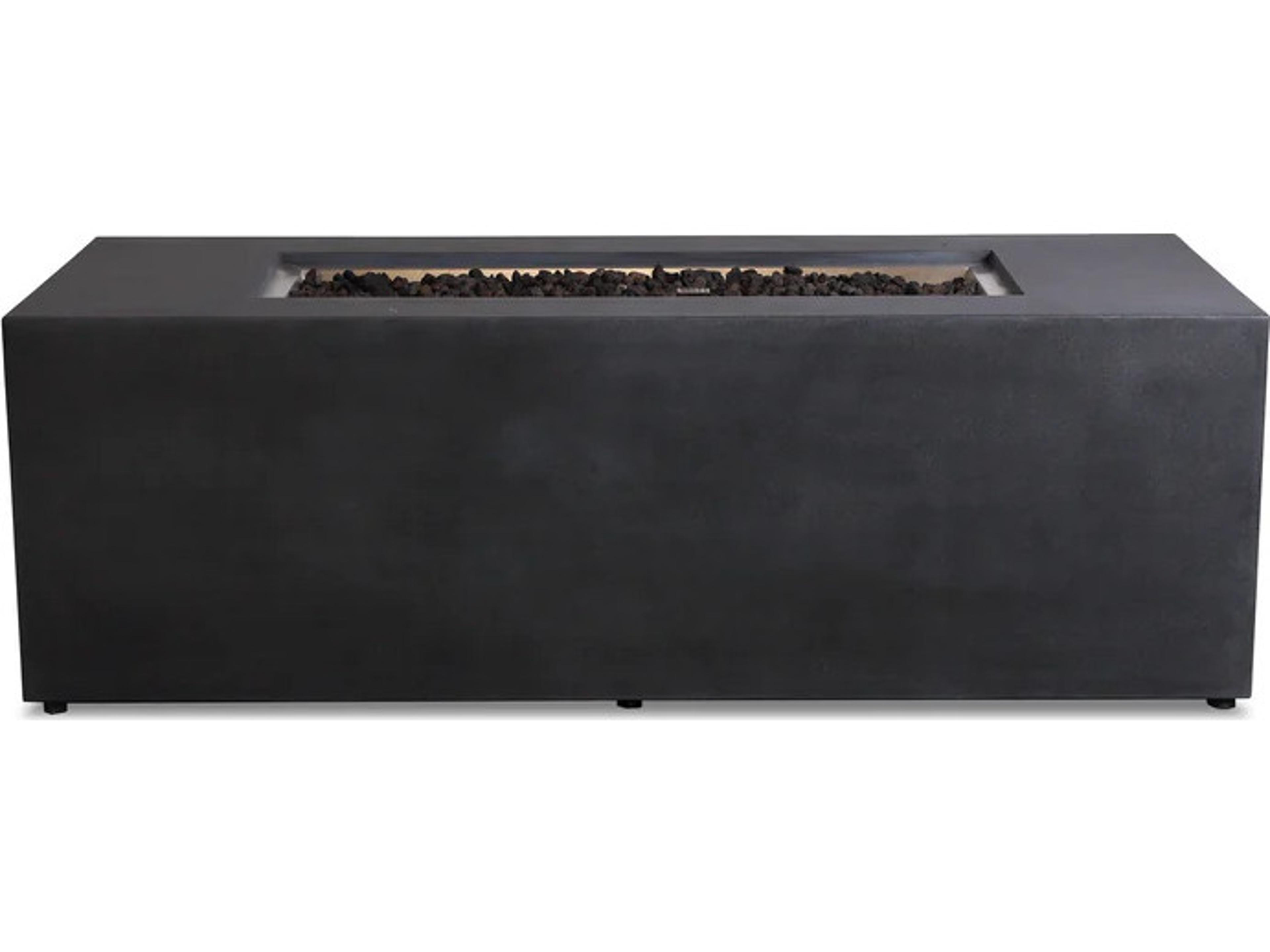 Harmoning Living Beton 72" Rectangular Hidden Propane Gas Fire Pit