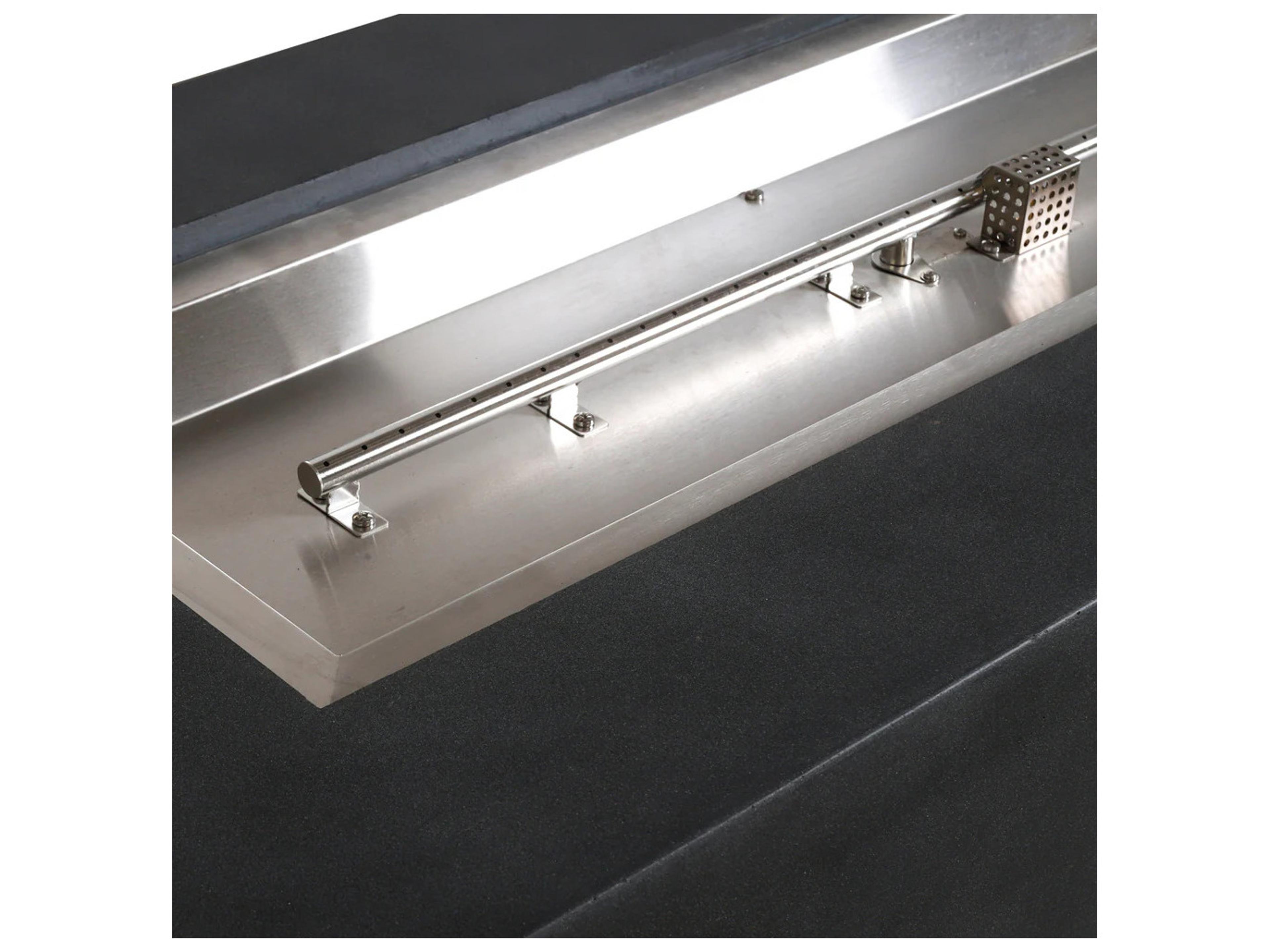 Harmoning Living Beton 72" Rectangular Hidden Propane Gas Fire Pit