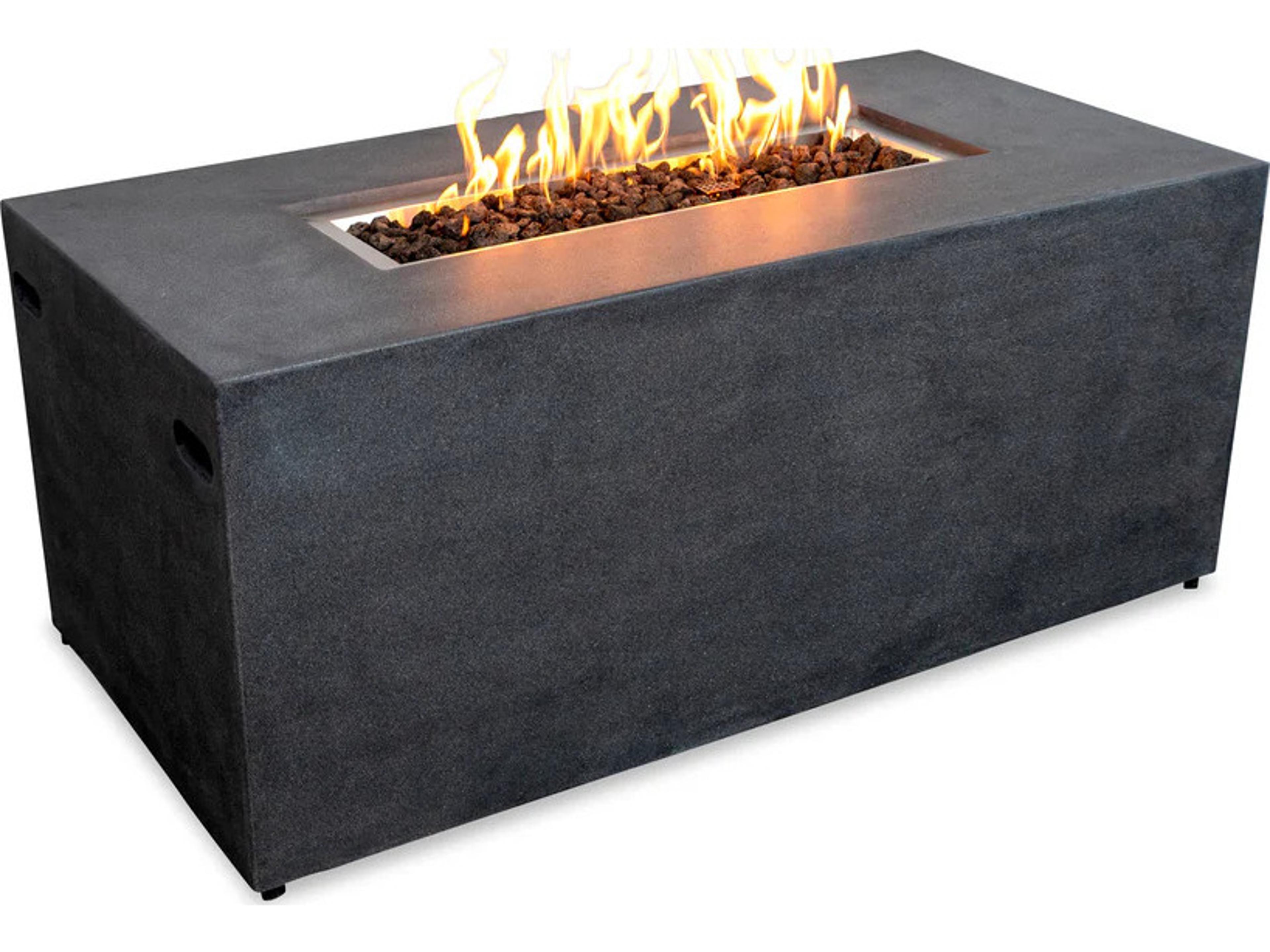 Harmonia Living Beton 55" Rectangular Hidden Propane Gas Fire Pit