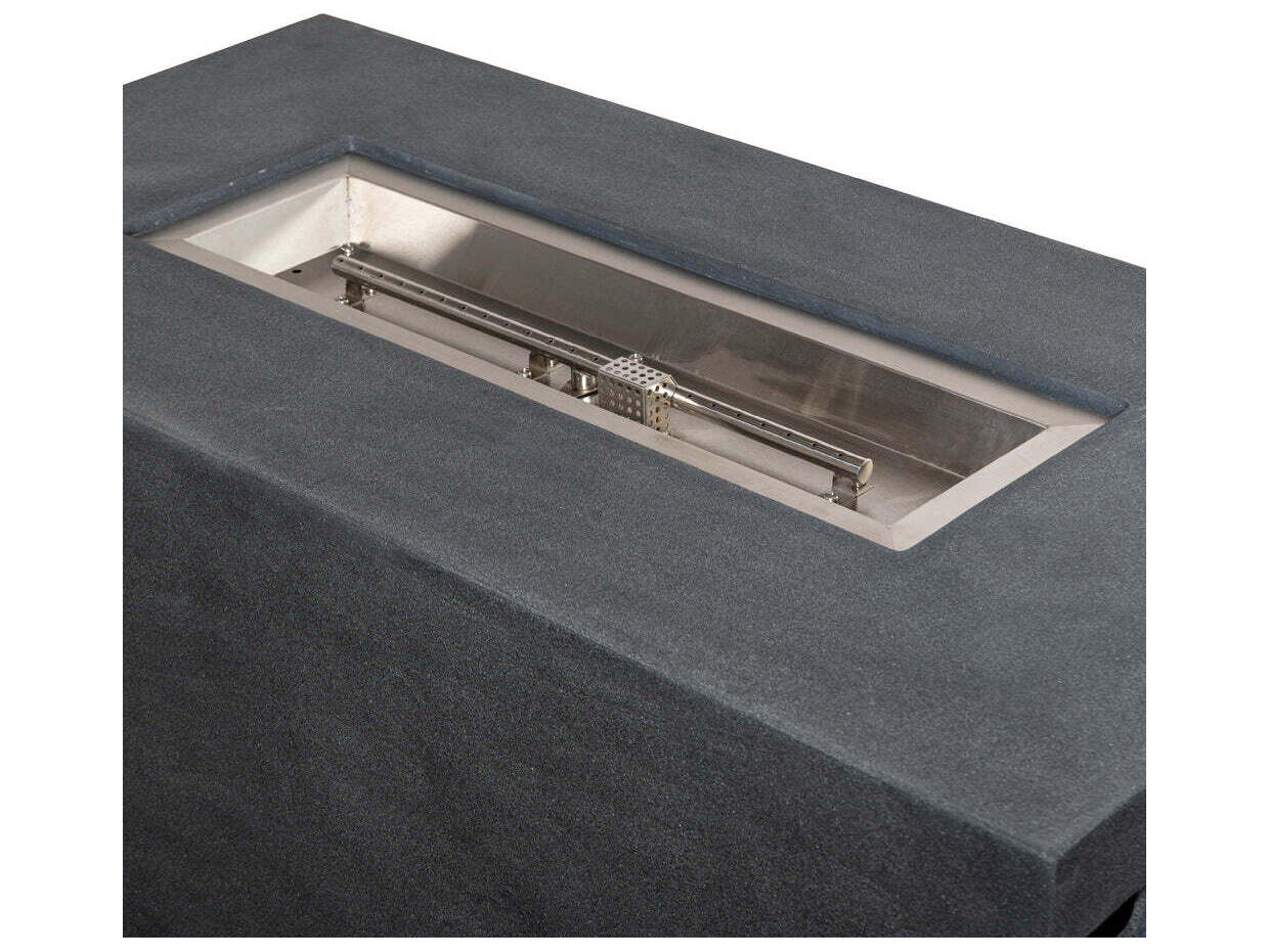 Harmonia Living Beton 55" Rectangular Hidden Propane Gas Fire Pit