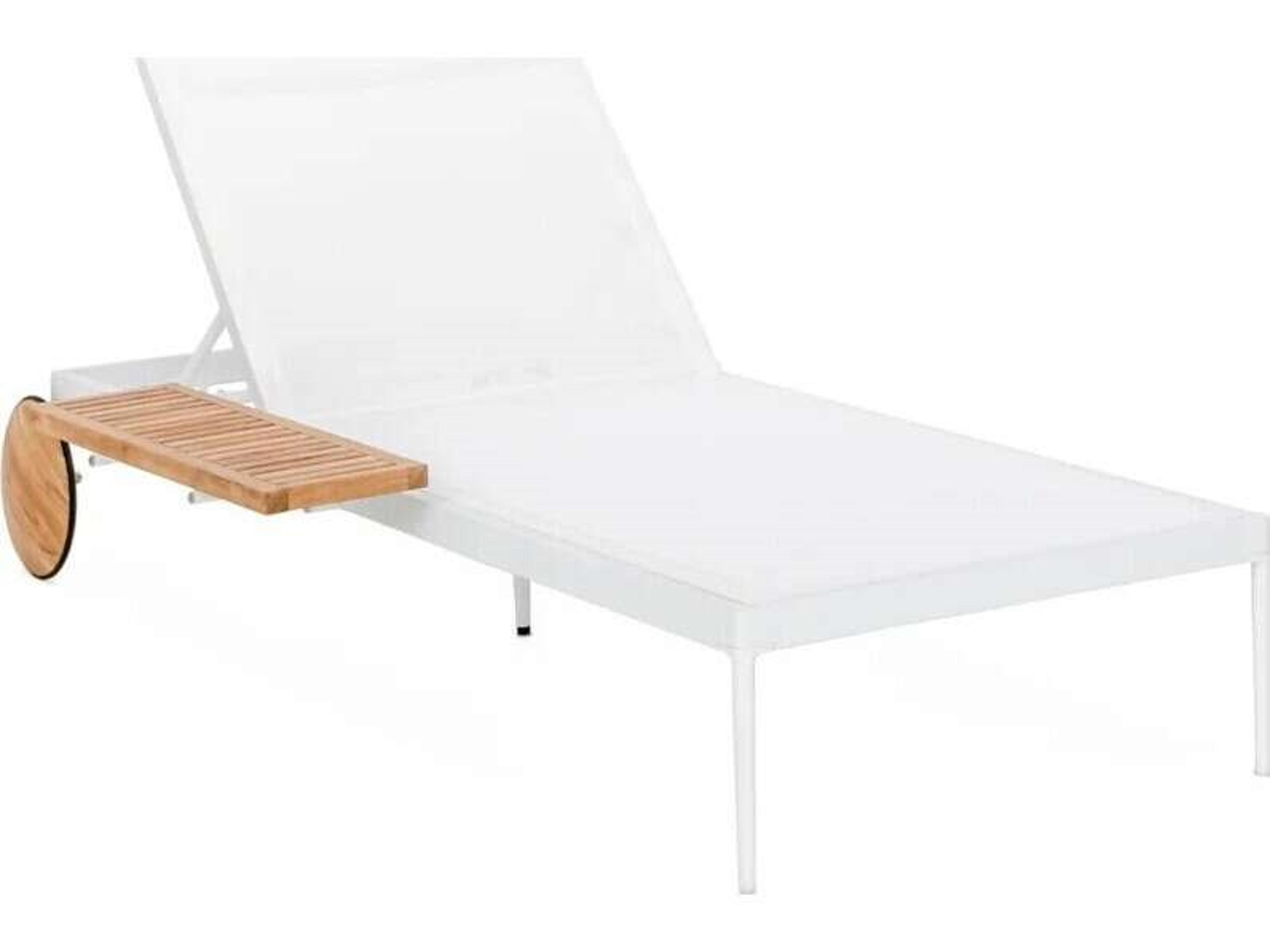 Campo Sling Chaise Lounge in White