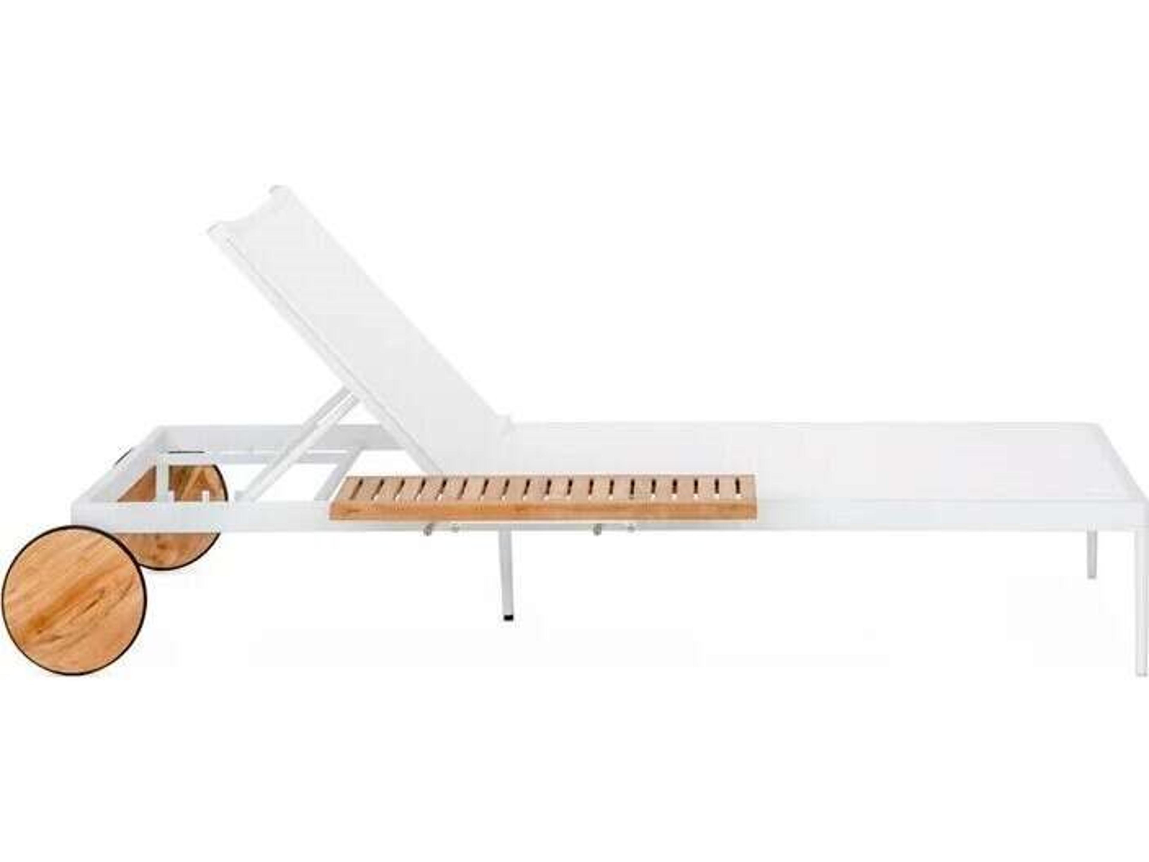 Harmonia Living Campo Sling Chaise Lounge in White