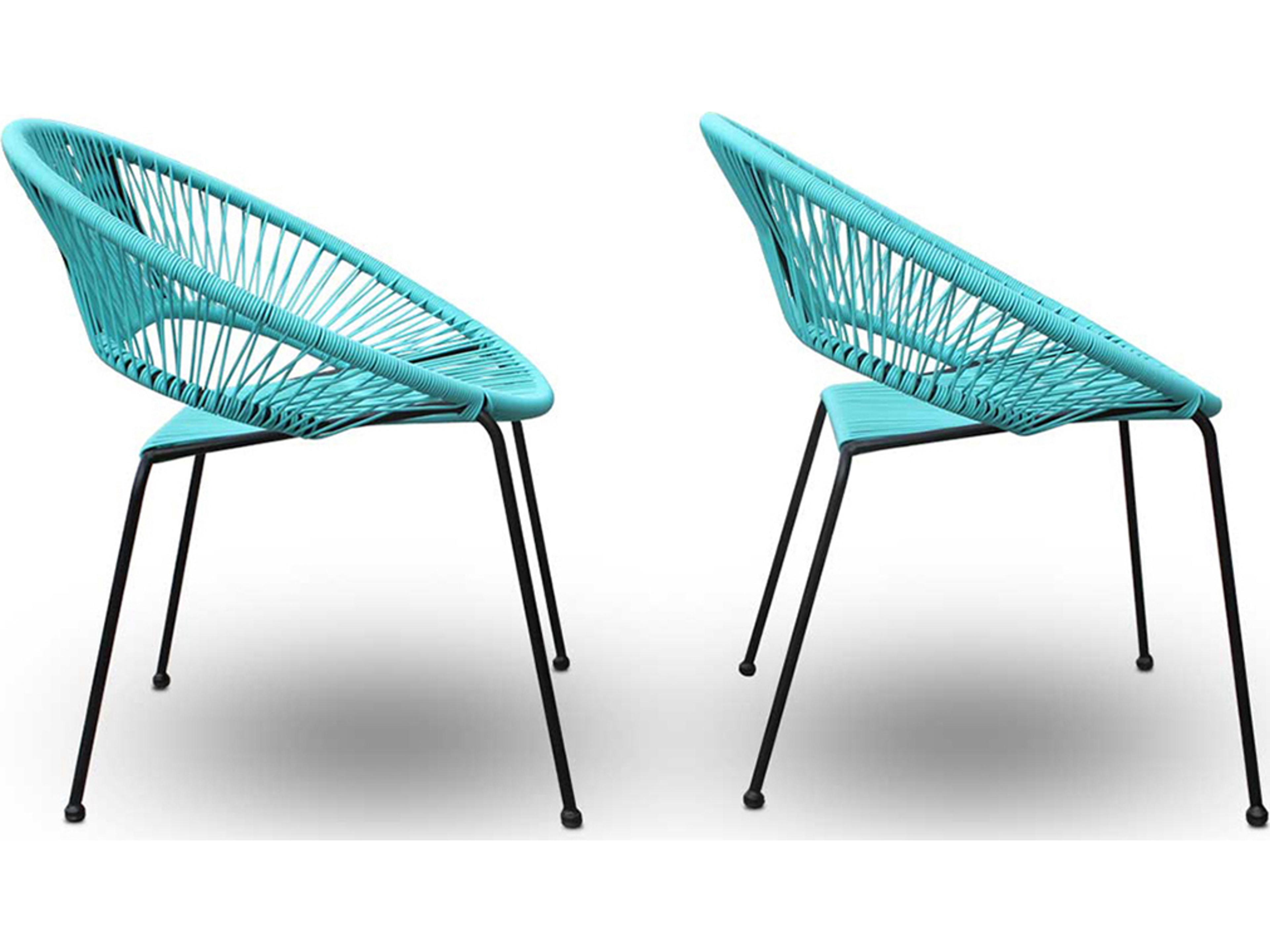 Harmonia Living Closeouts Acapulco Steel Woven Strap Outdoor Patio Dining Arm Chair