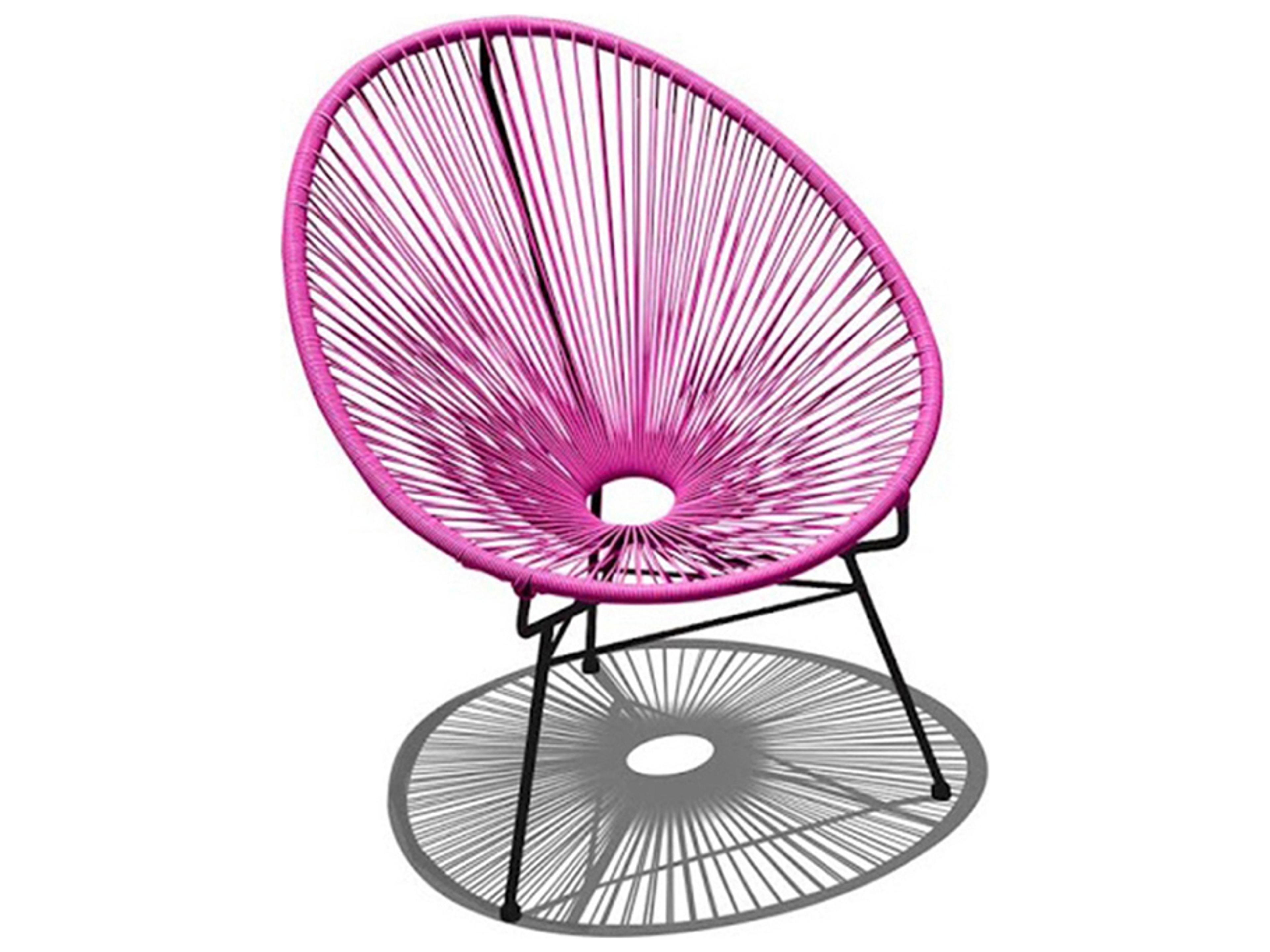 Harmonia Living Closeouts Acapulco Steel Woven Strap Patio Lounge Chair