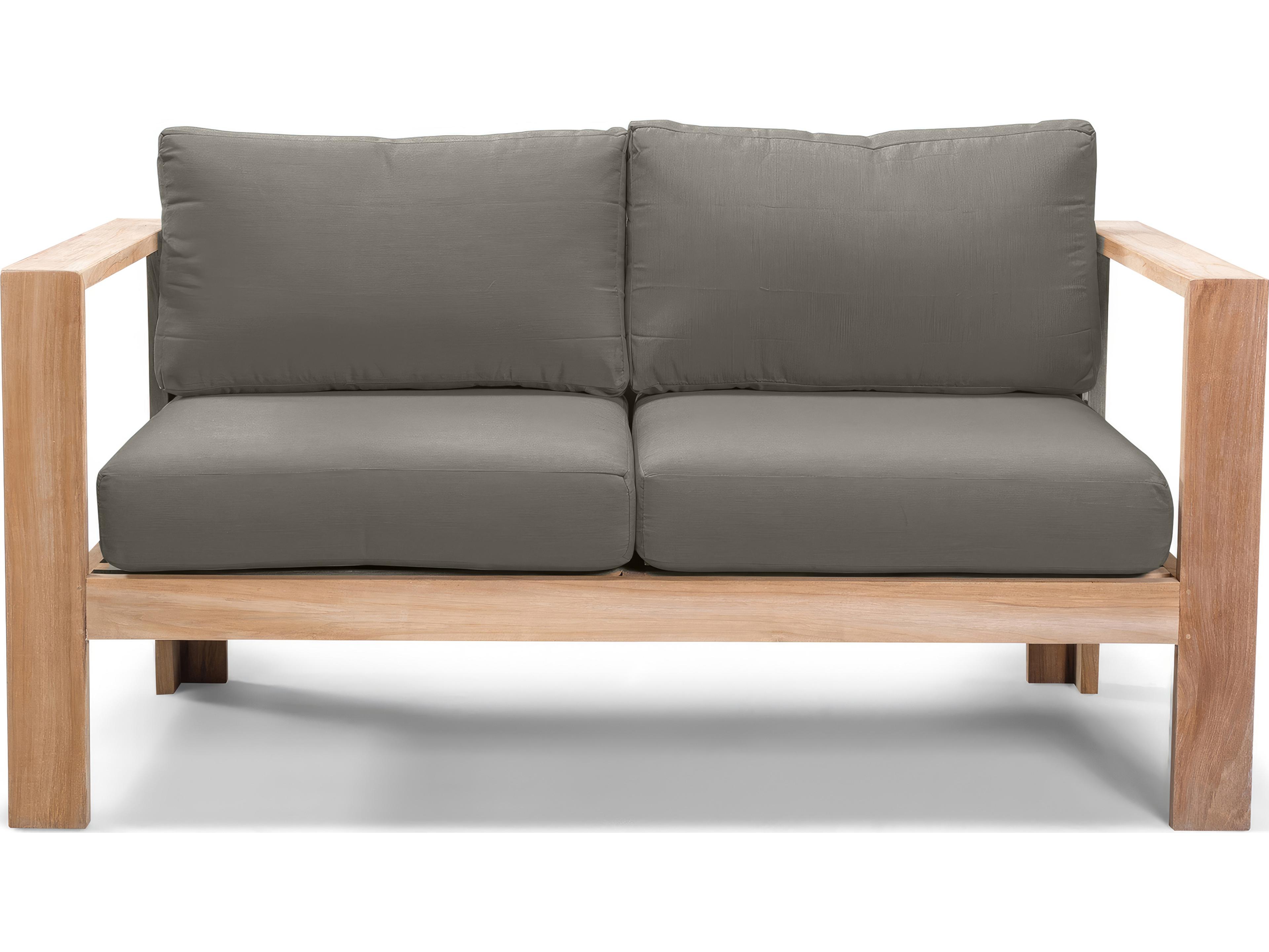 Harmonia Living Ando Teak Outdoor Patio Loveseat