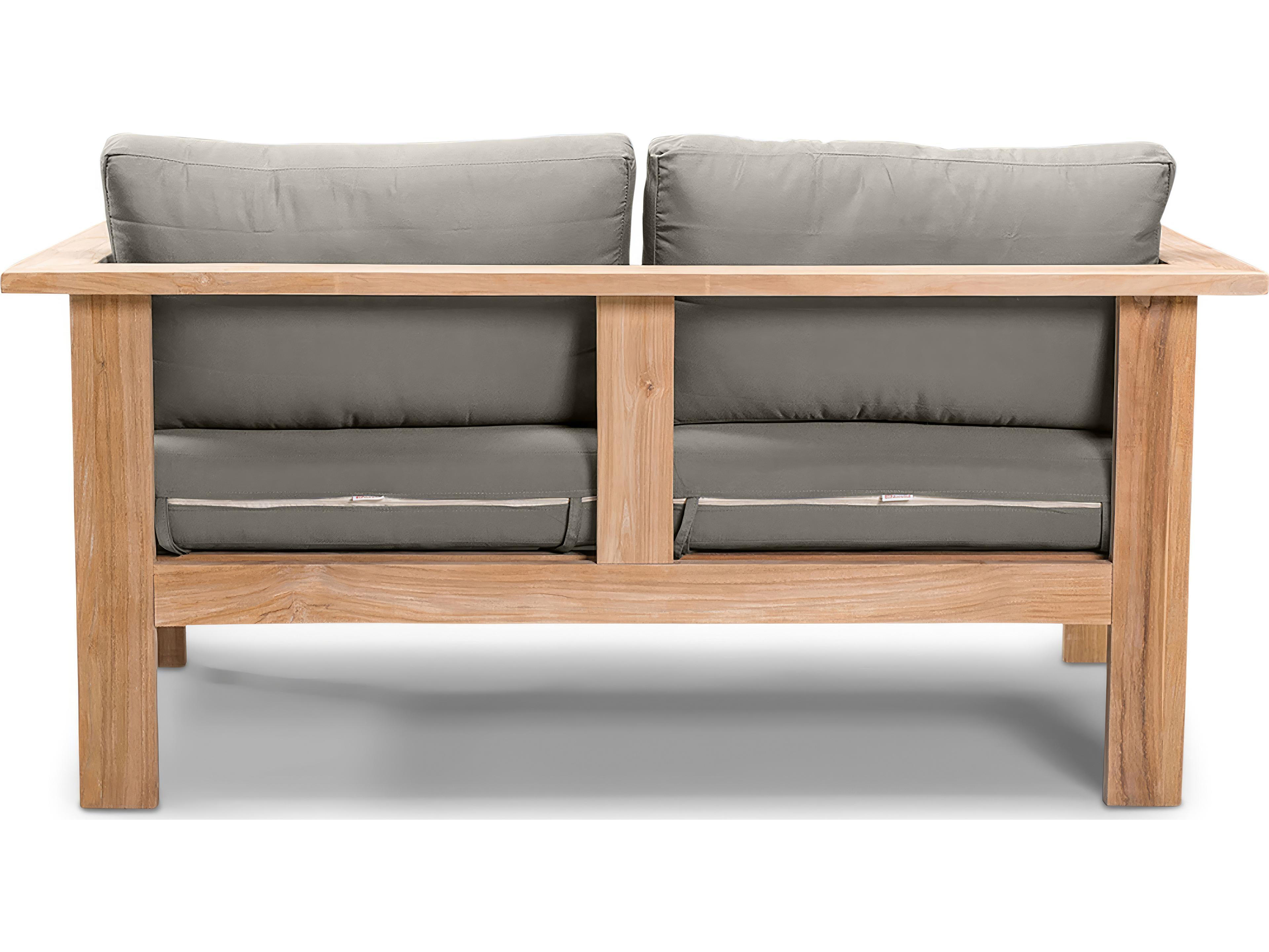 Harmonia Living Ando Teak Outdoor Patio Loveseat
