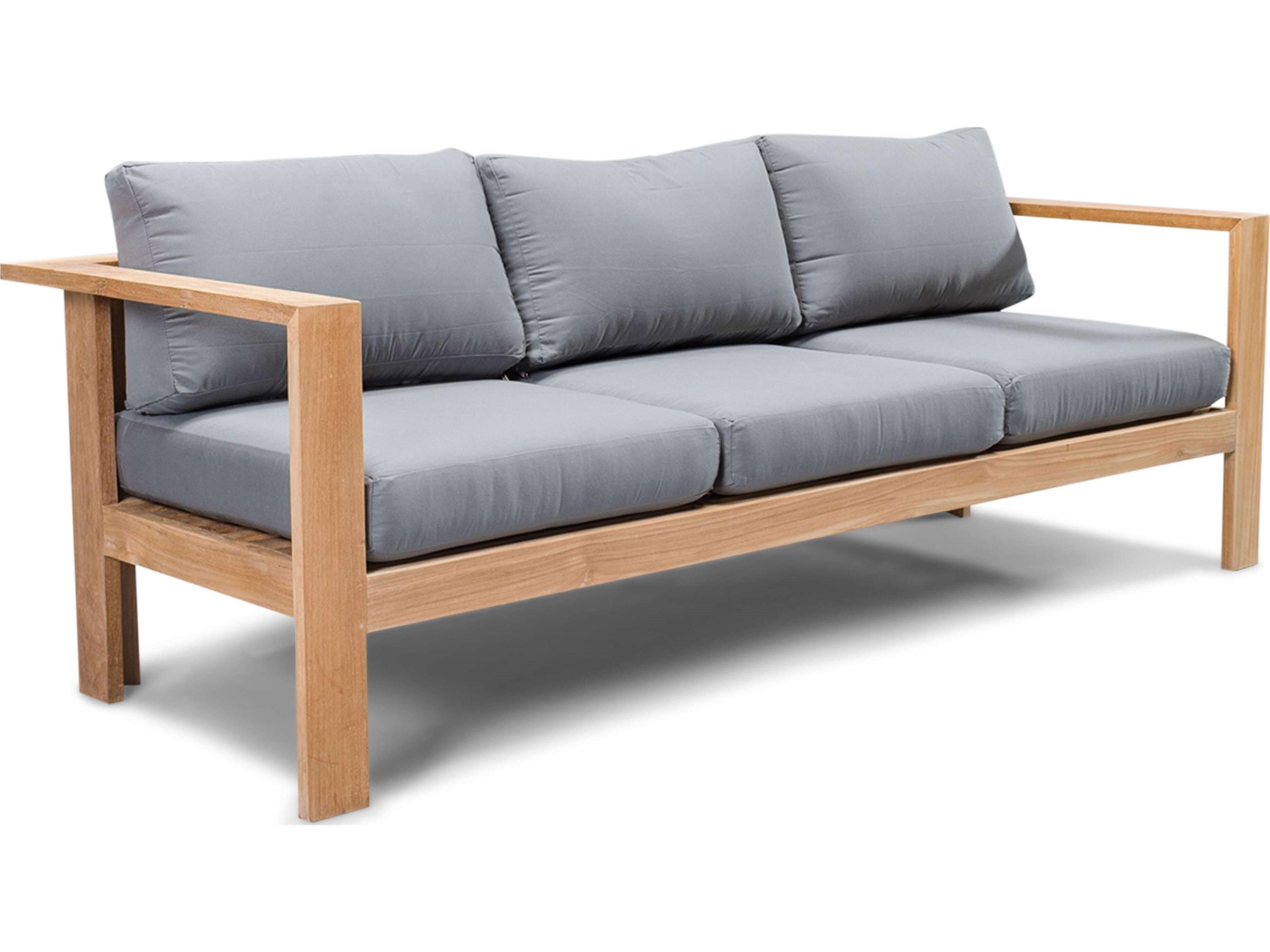 Harmonia Living Ando Teak Patio Sofa