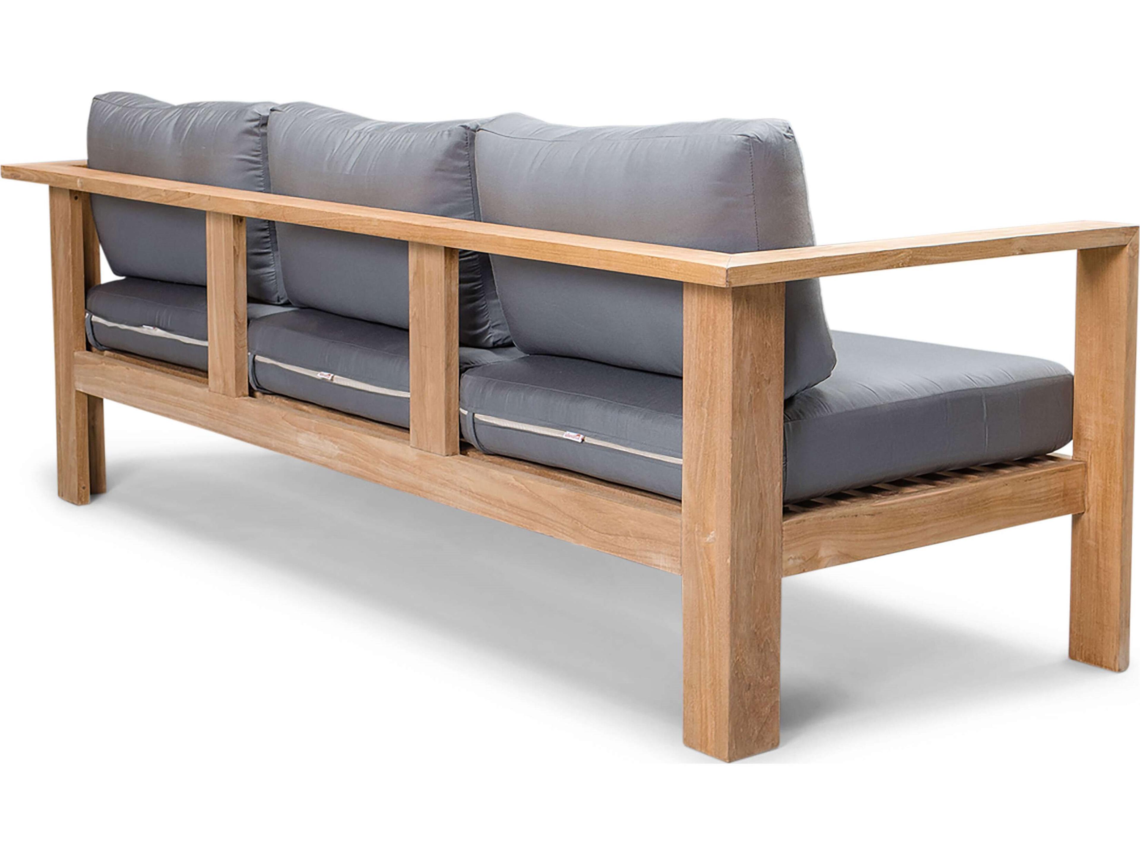 Harmonia Living Ando Teak Patio Sofa