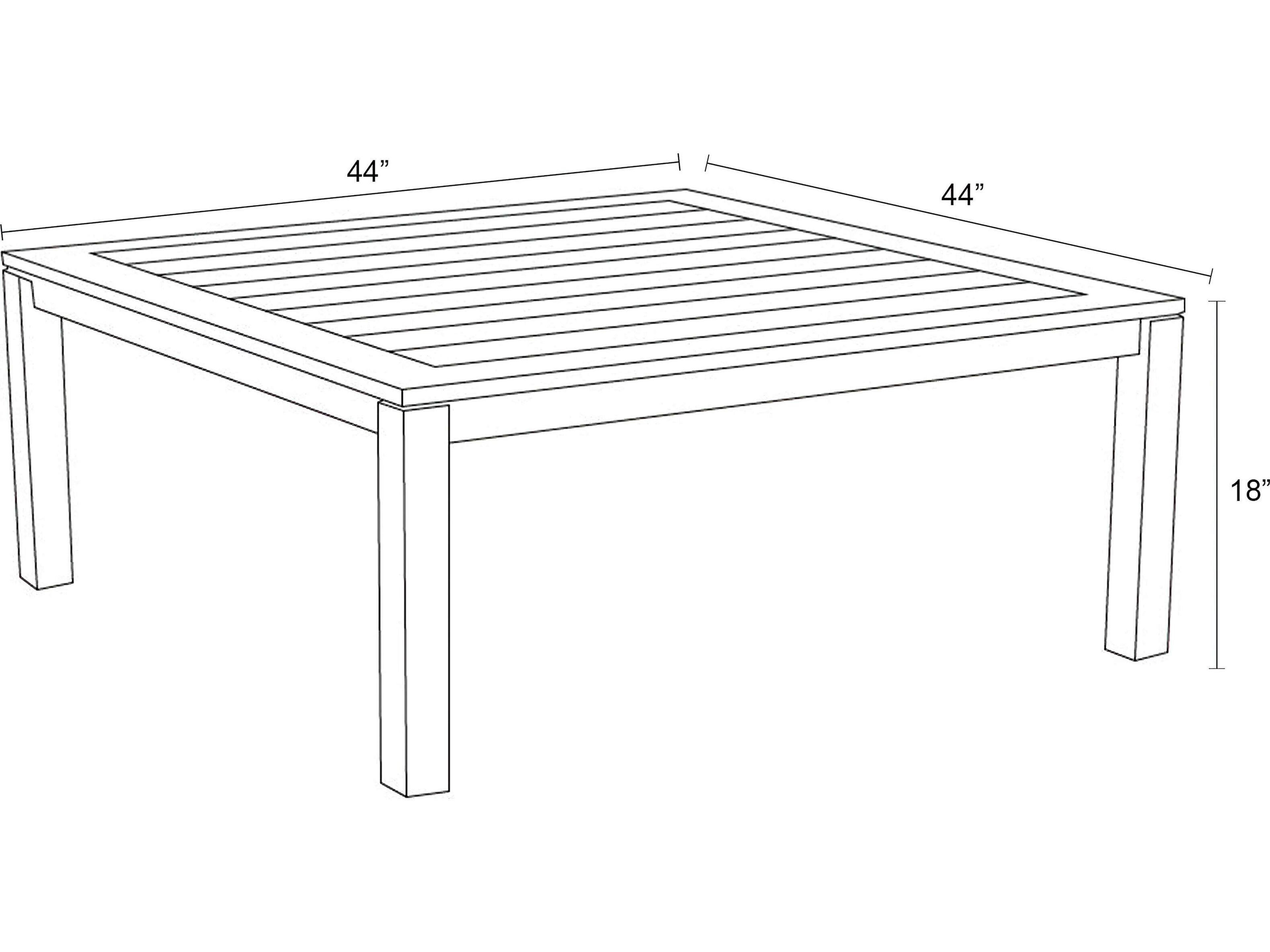 Harmonia Living Classic Teak Square Coffee table