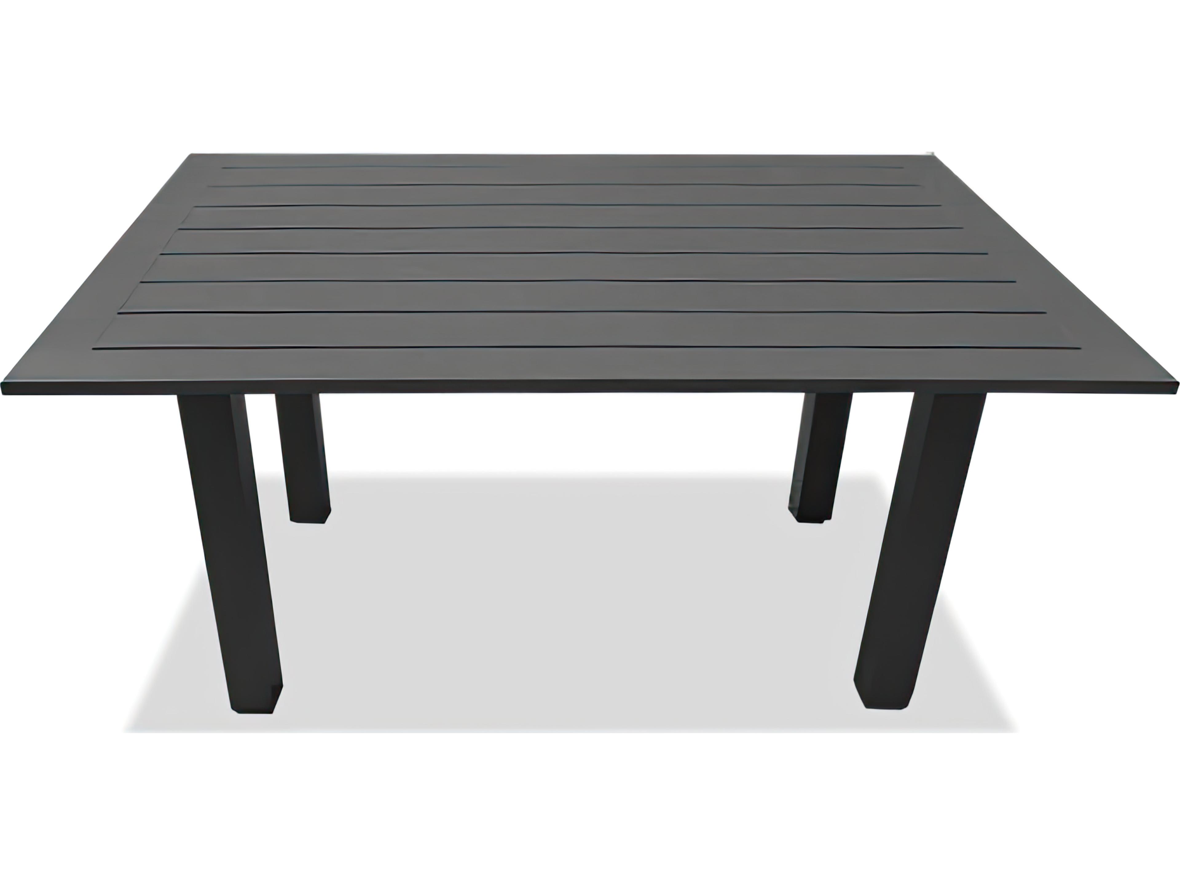 Classic Aluminum Rectangular Chat table