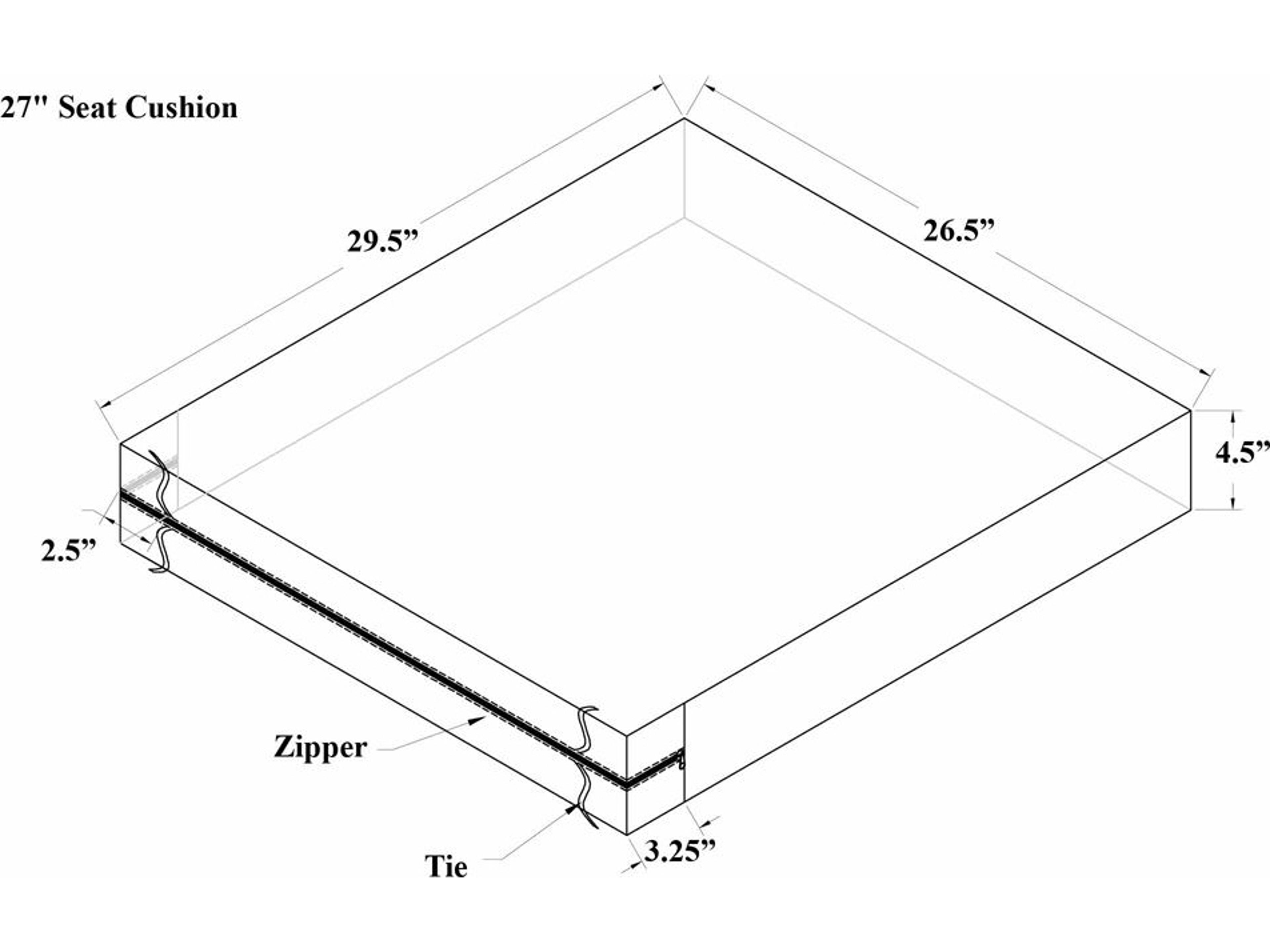 Harmonia Living 27'' Single Seat Cushion
