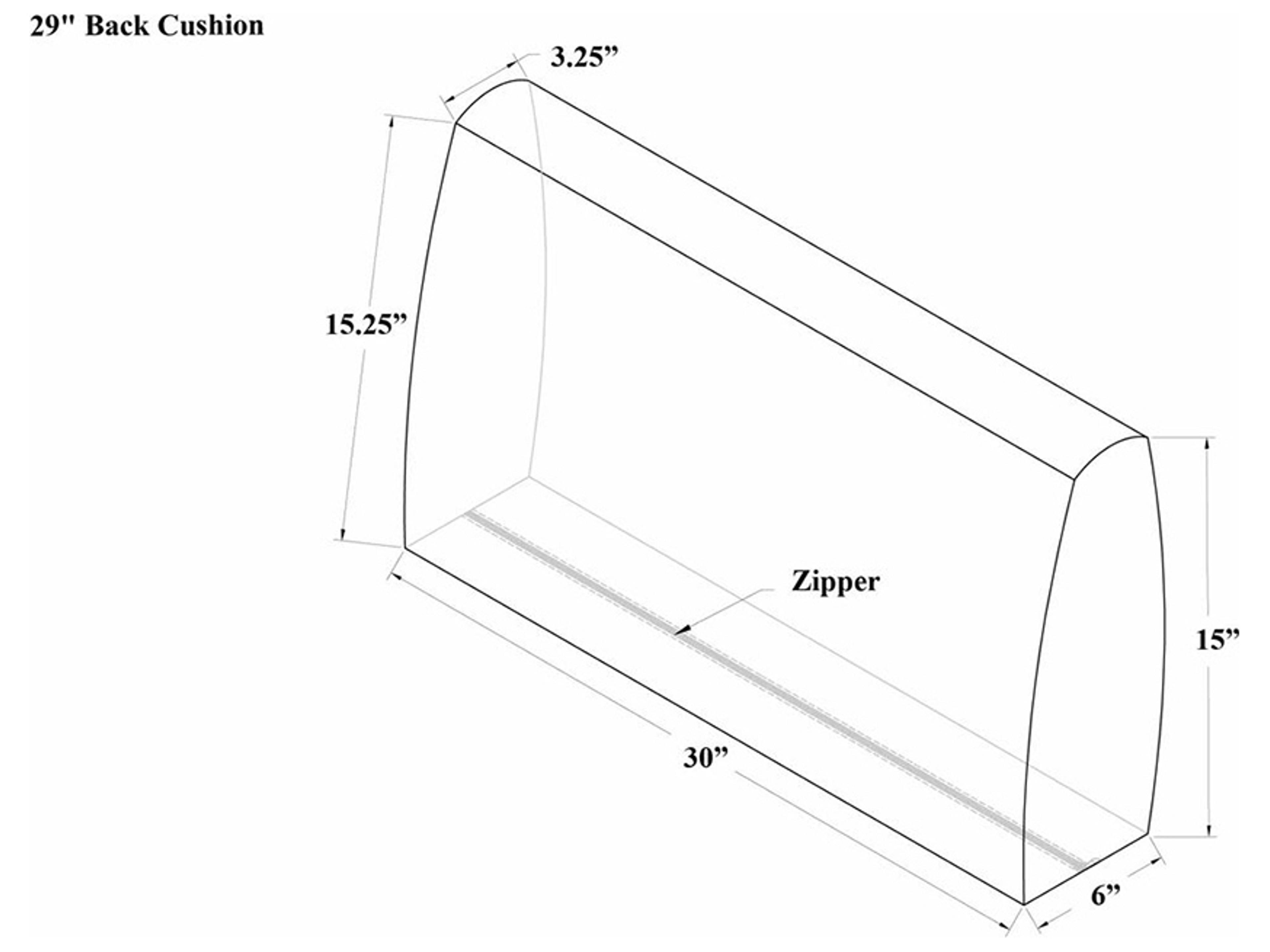 Harmonia Living 29'' Square Single Seat Back Cushion