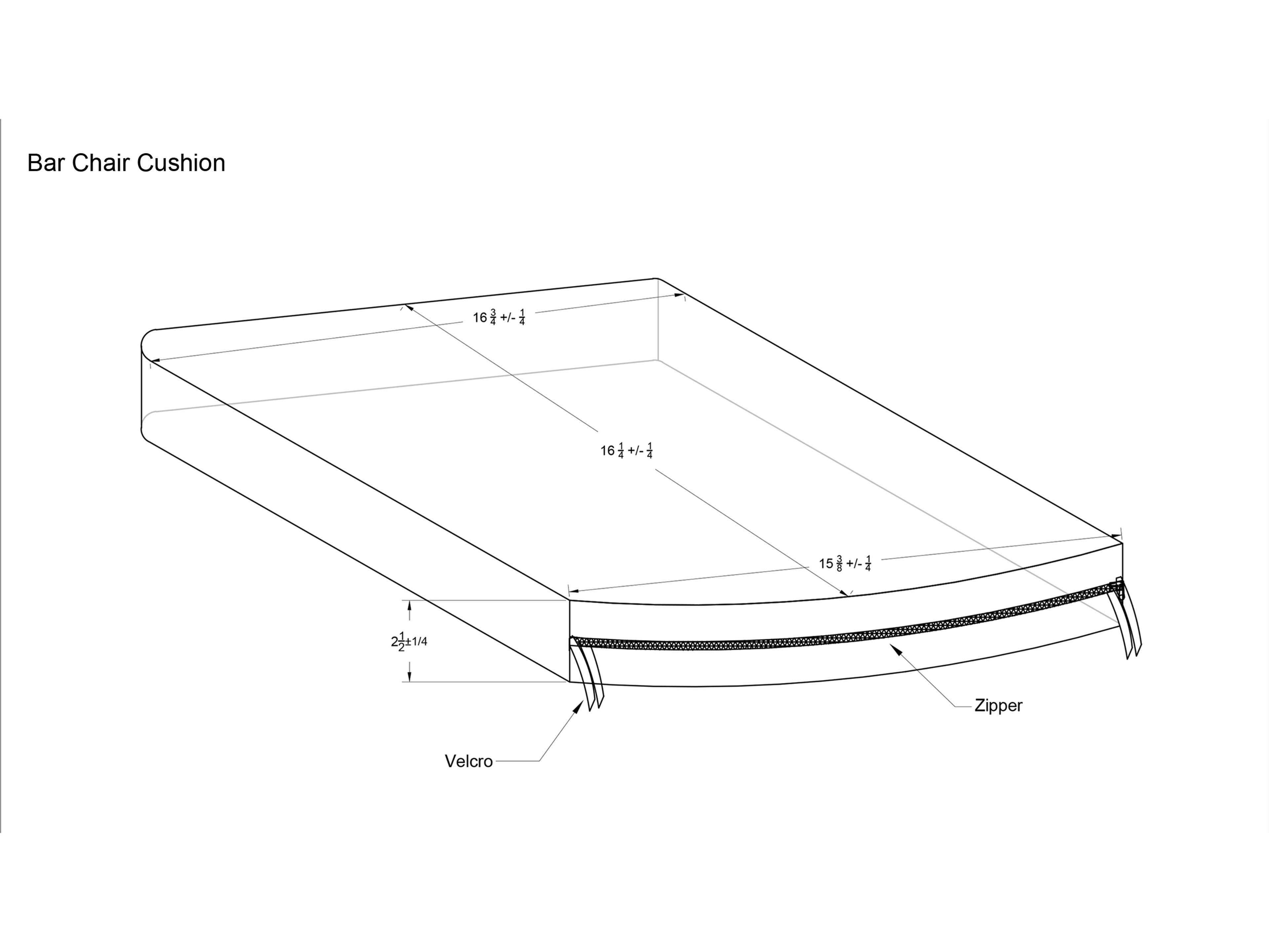 Harmonia Living Bar Chair Cushion