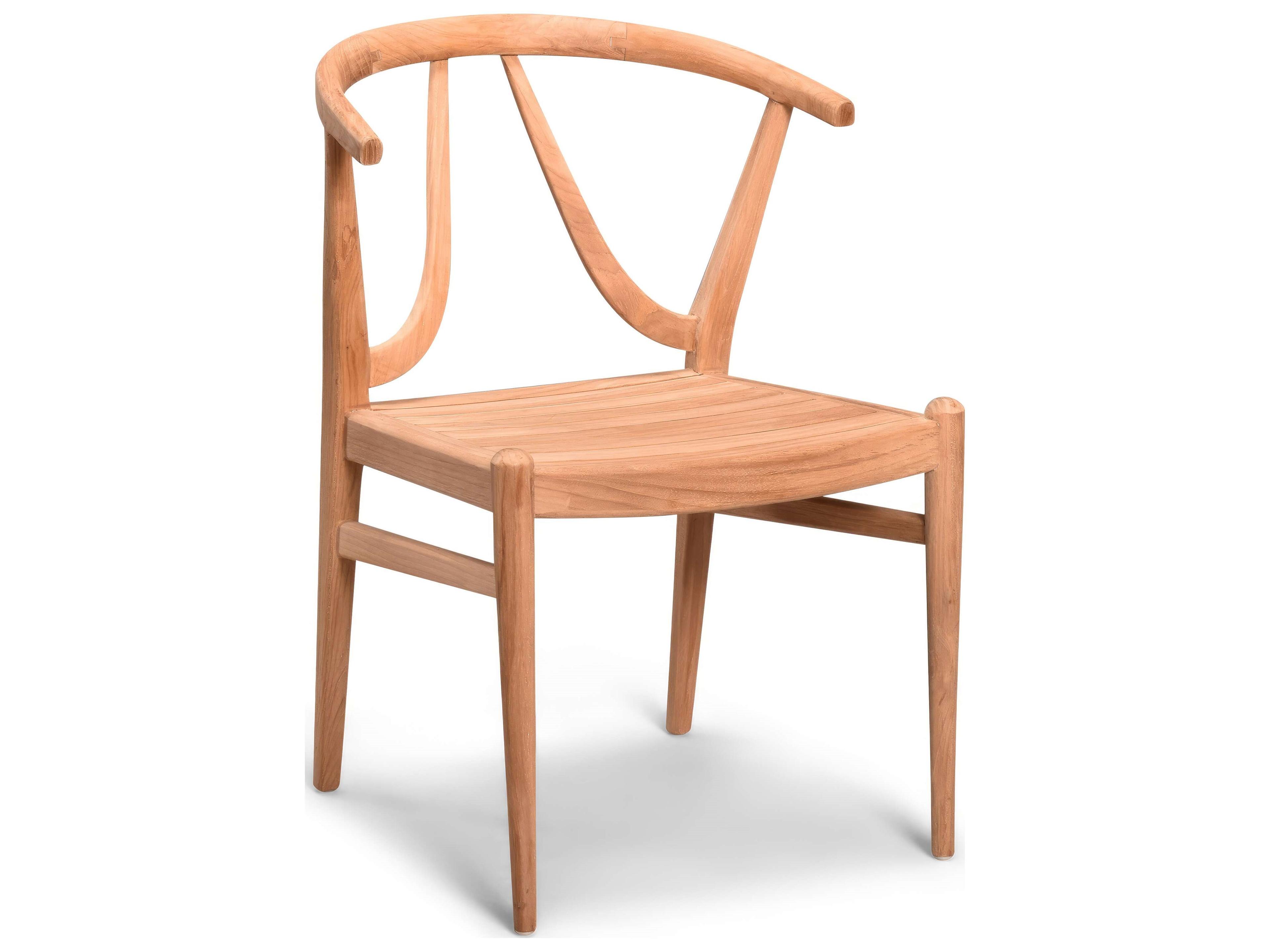 Harmonia Living Holland Teak Outdoor Patio Dining Arm Chair