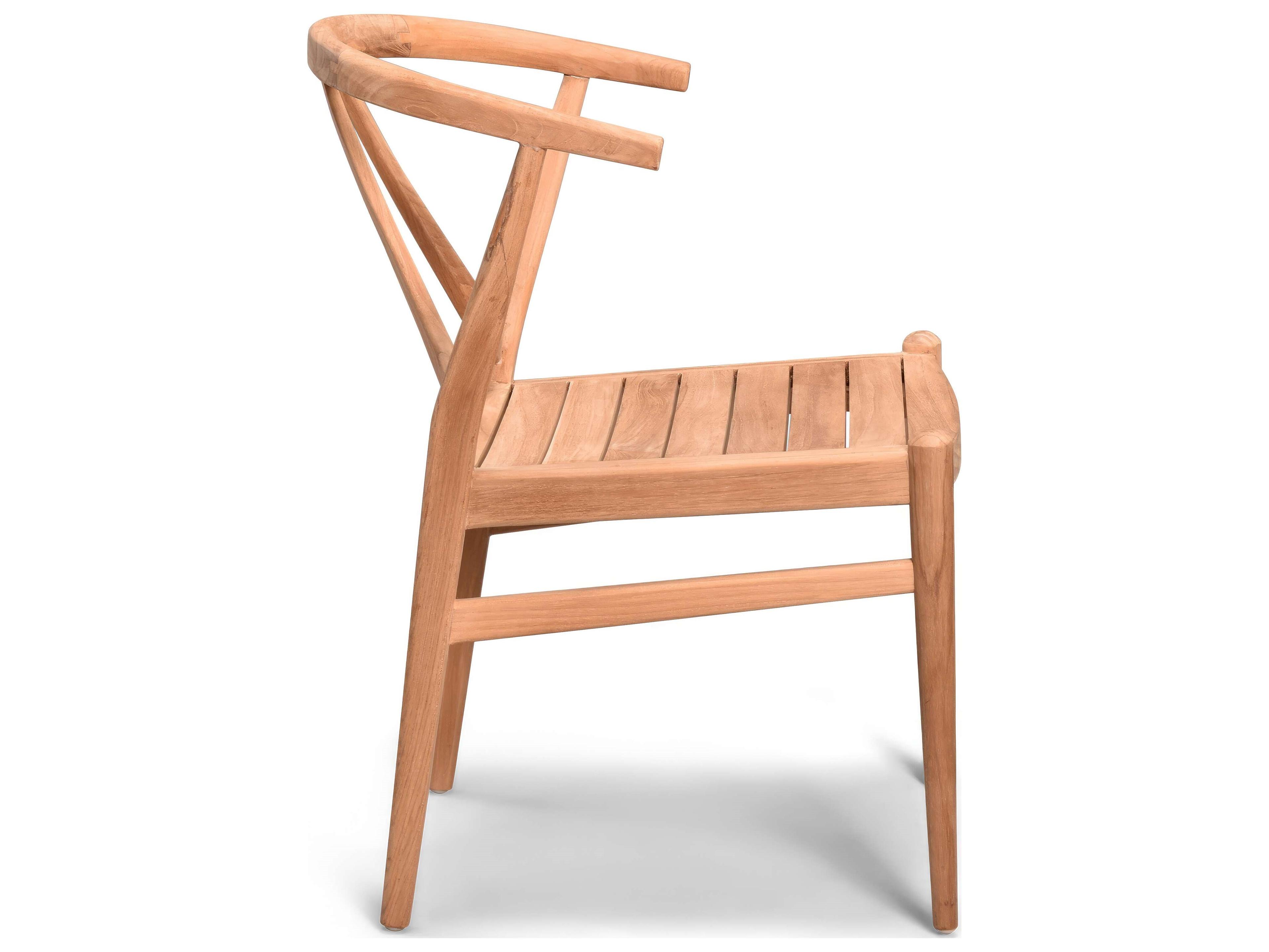 Harmonia Living Holland Teak Outdoor Patio Dining Arm Chair