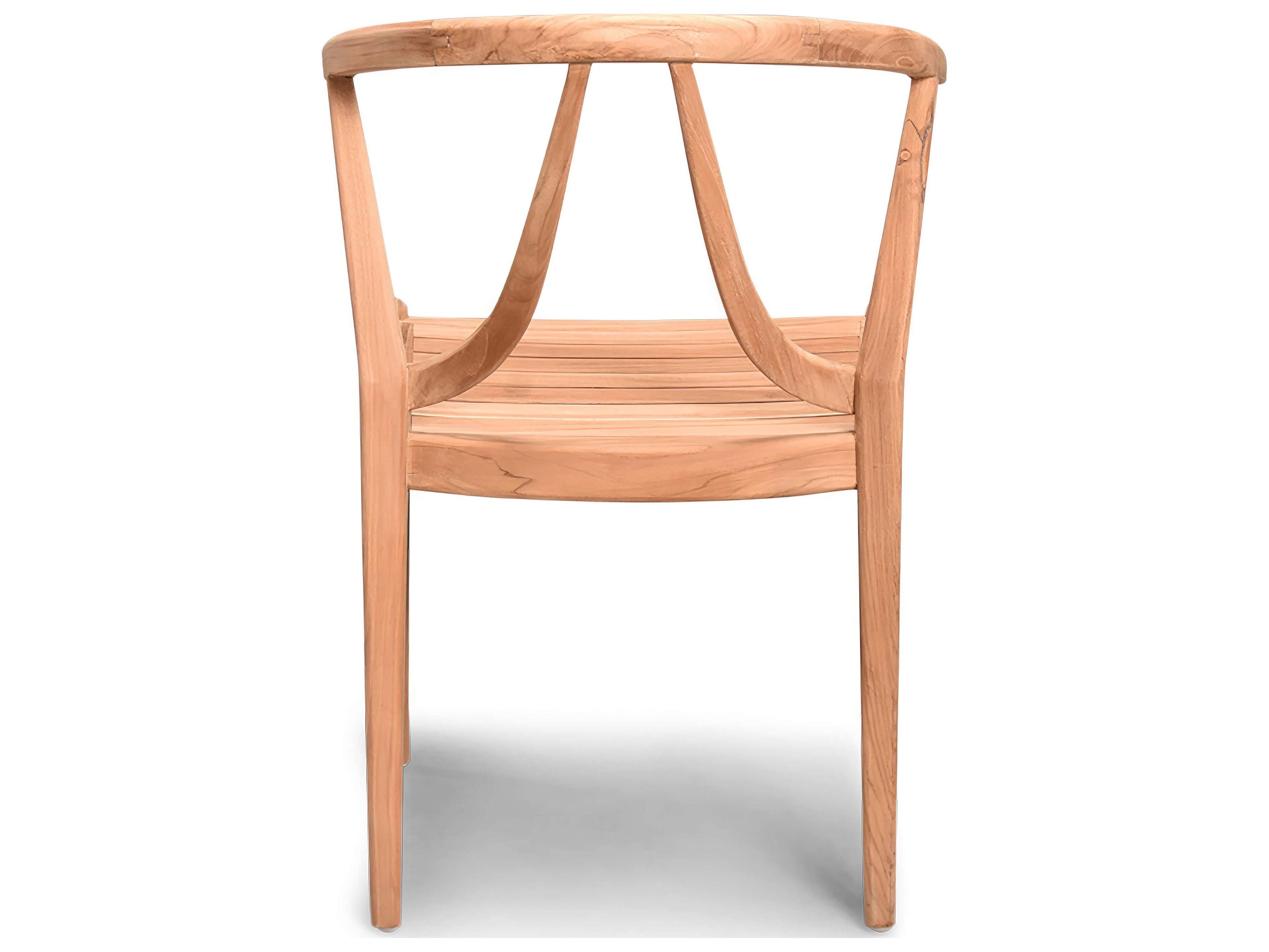 Harmonia Living Holland Teak Outdoor Patio Dining Arm Chair