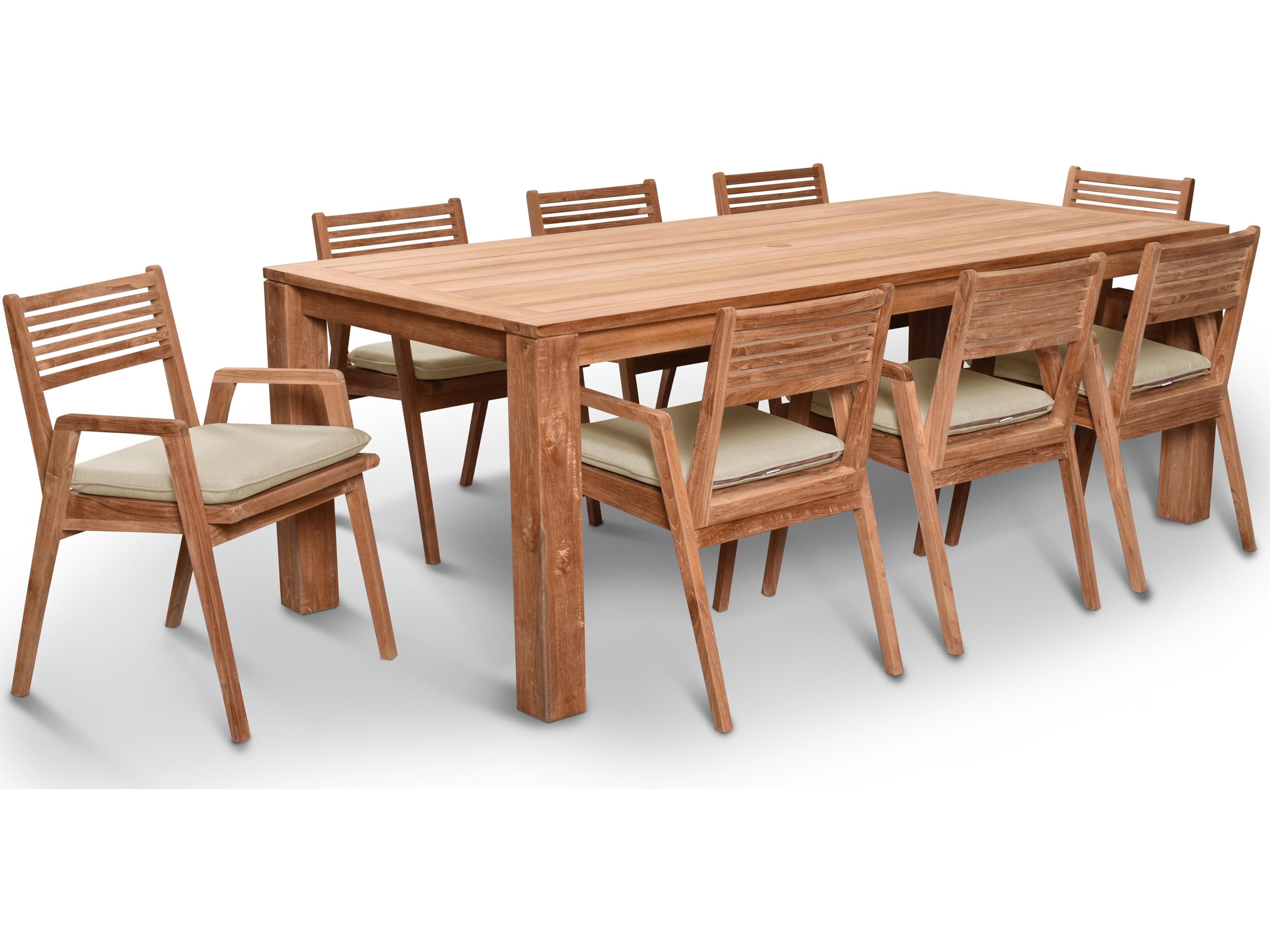 Link Teak 9 Piece Patio Dining Set