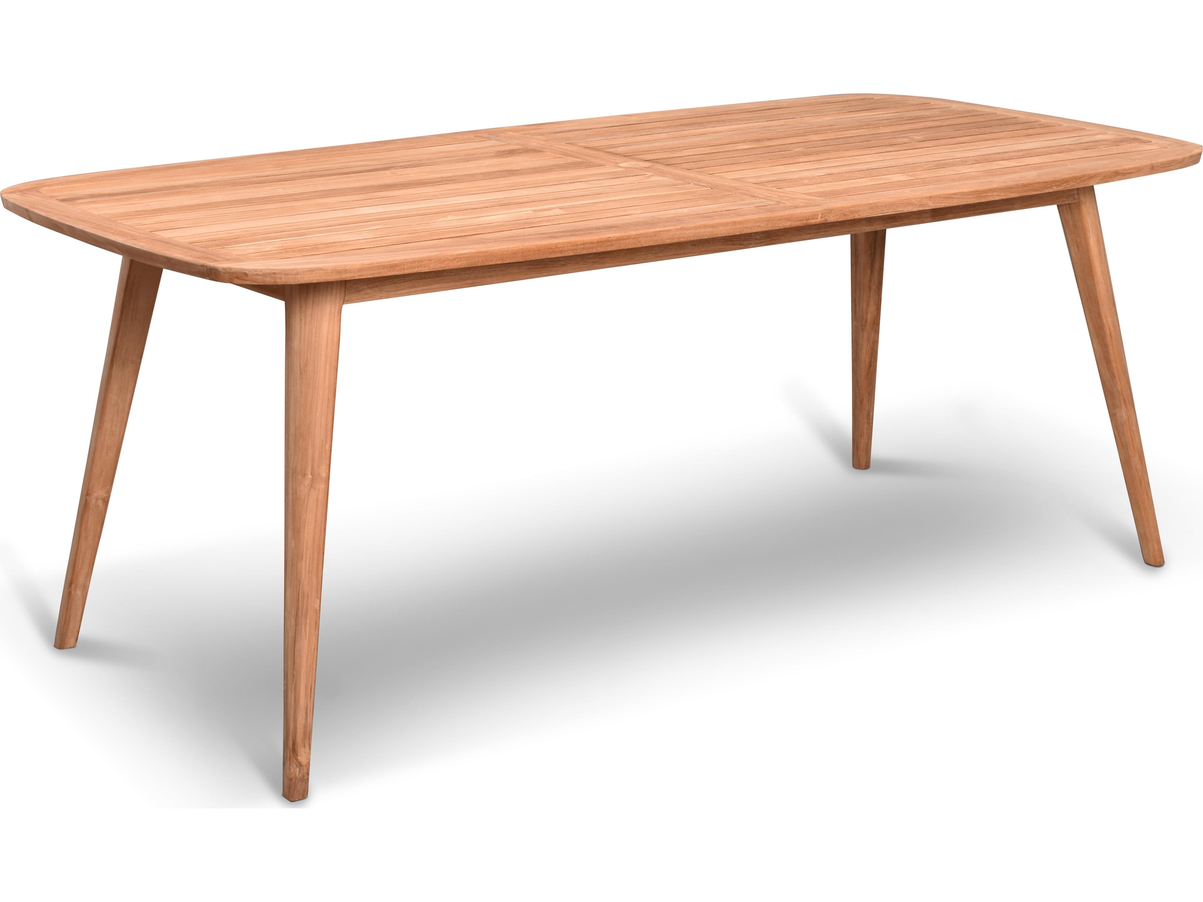Tango Teak Rectangular Dining table with Umbrella Hole