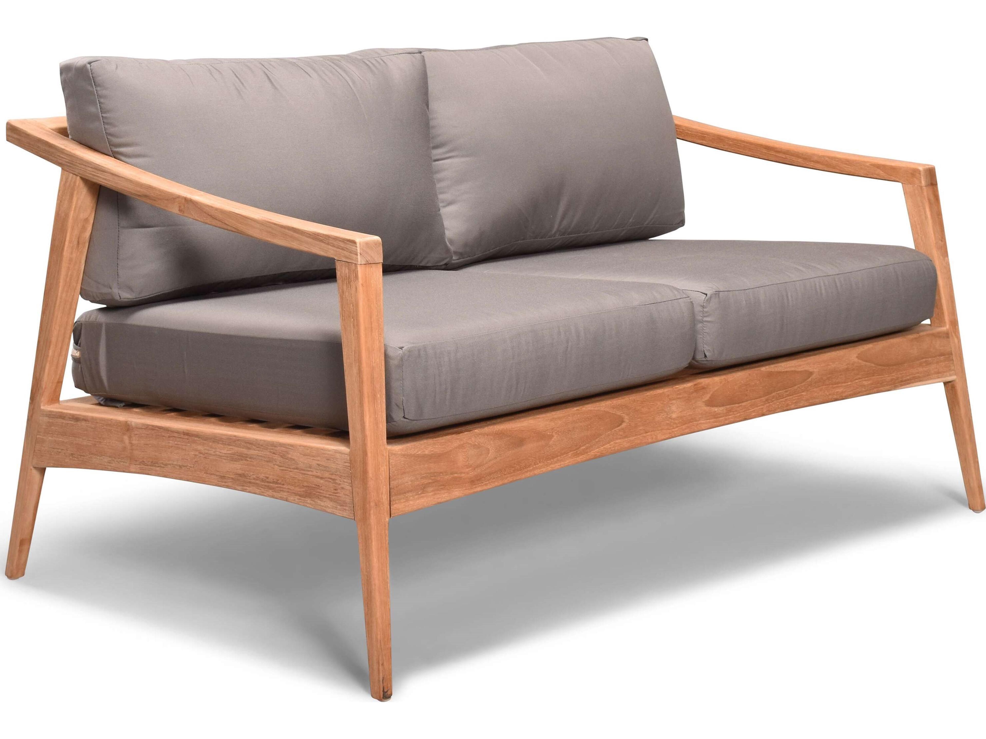 Harmonia Living Tango Teak Outdoor Patio Loveseat