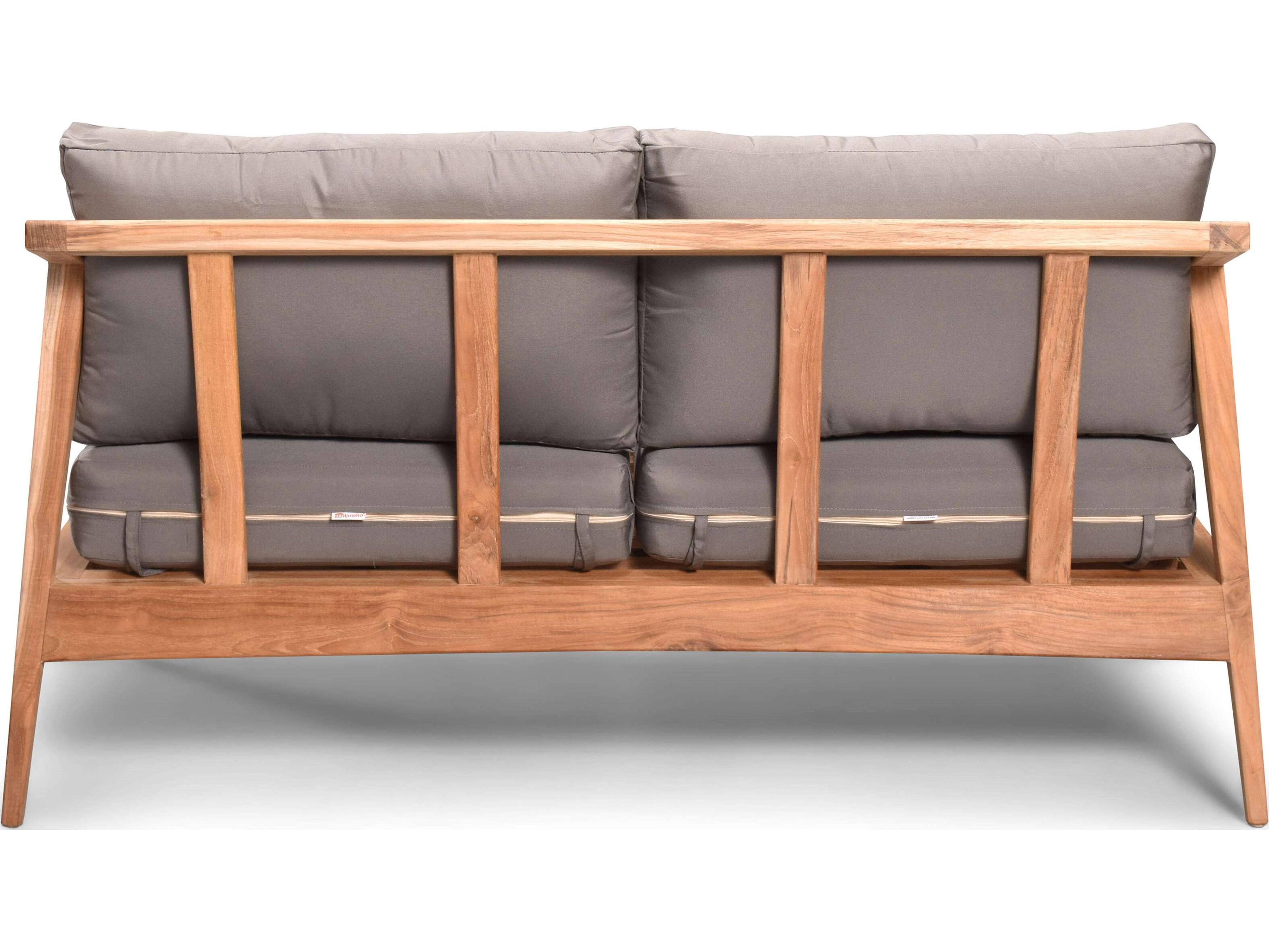 Harmonia Living Tango Teak Outdoor Patio Loveseat