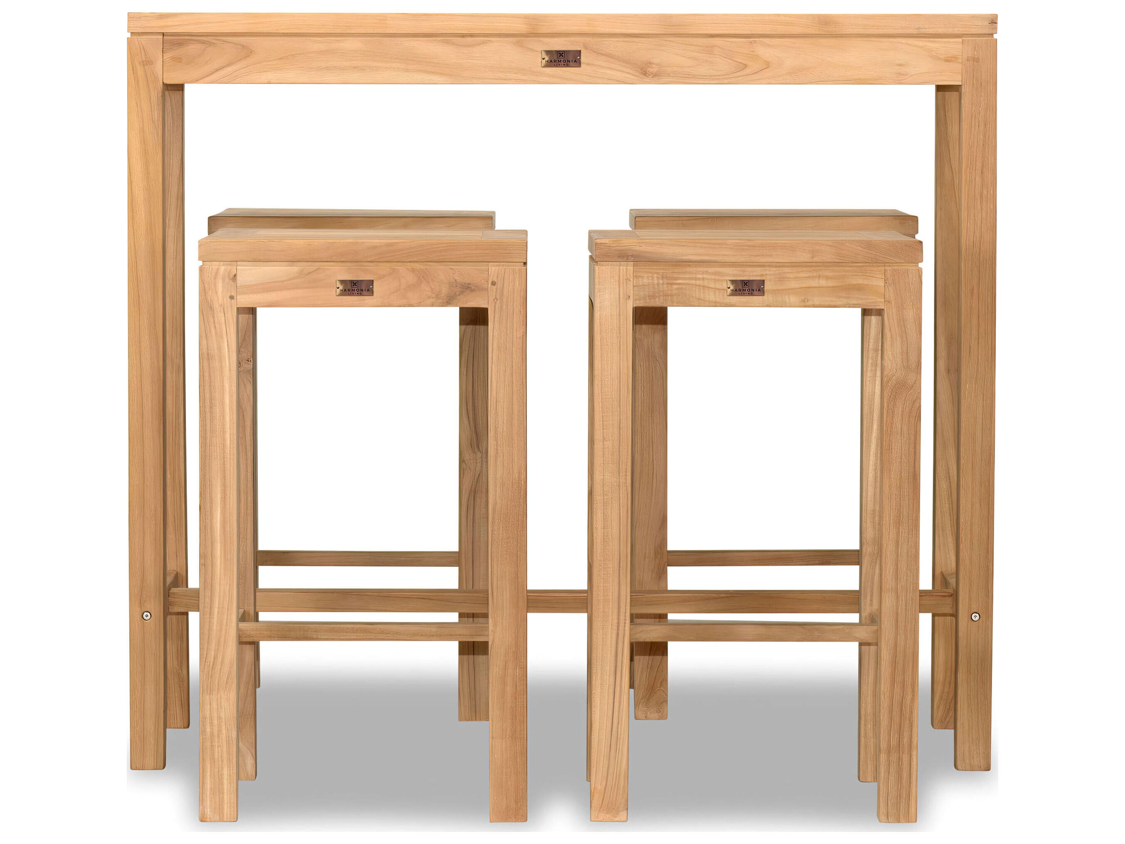 Harmonia Living Vino Teak5 Piece Bar Set