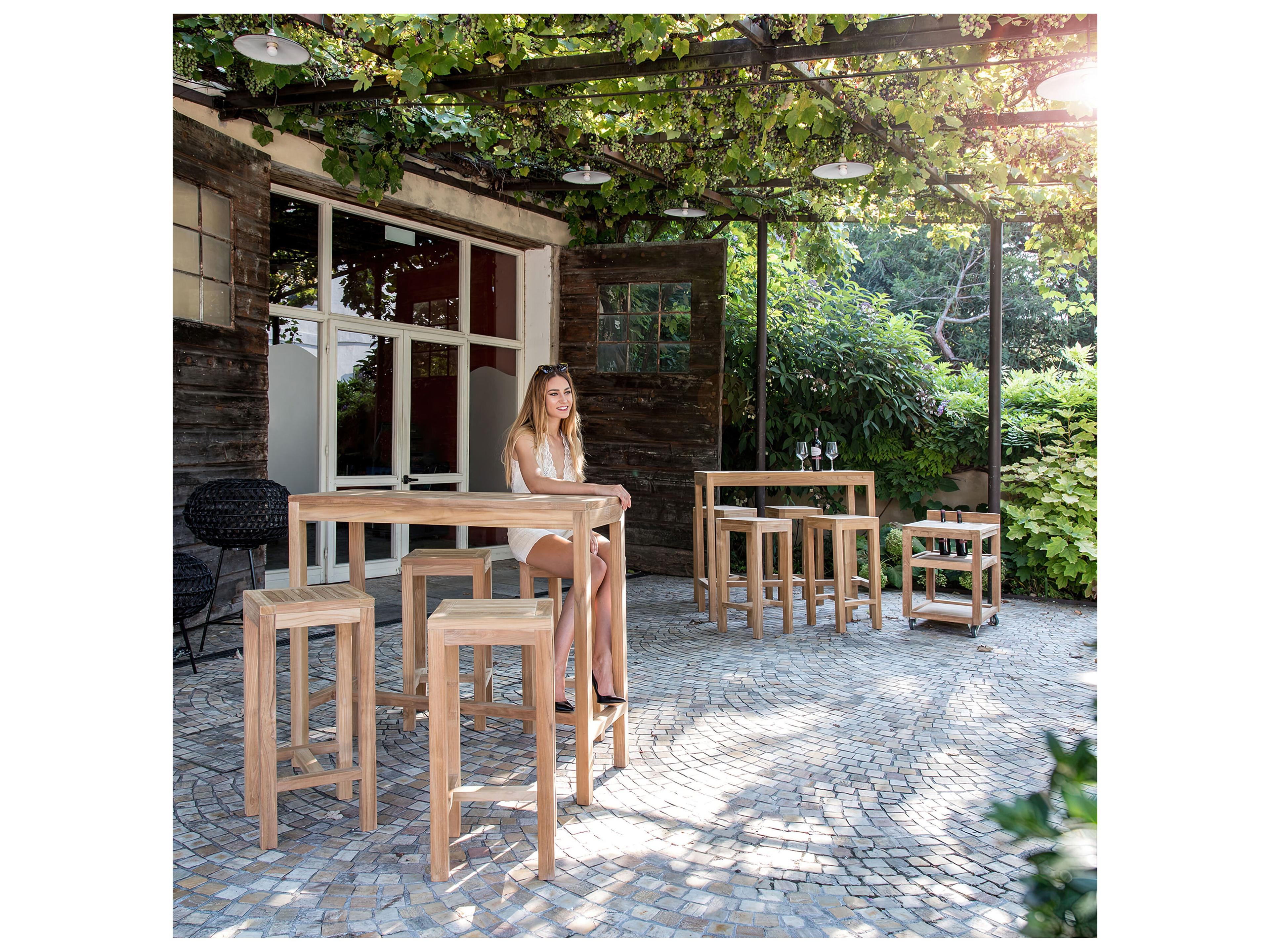 Harmonia Living Vino Teak5 Piece Bar Set