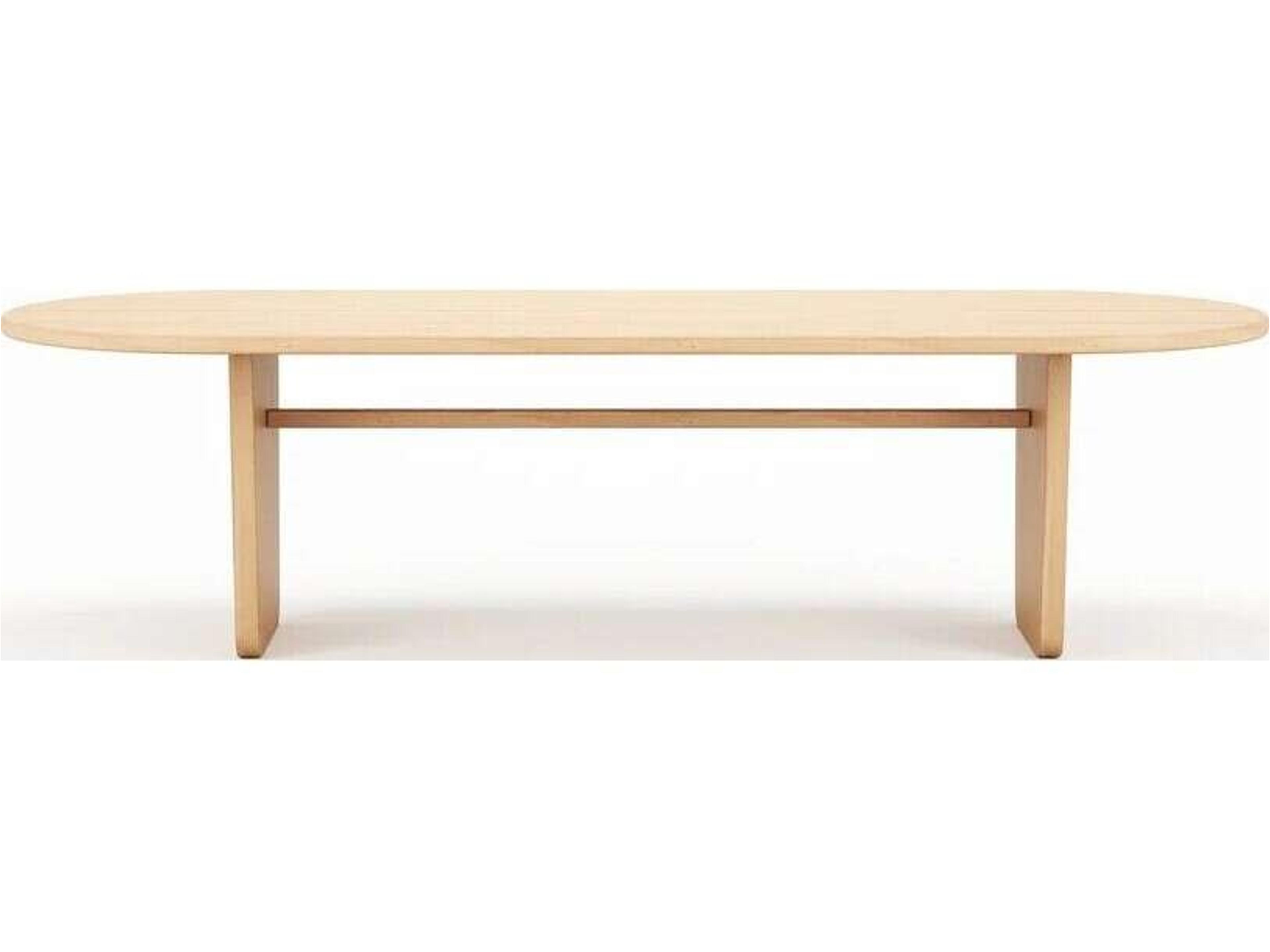 Harmonia Living Muse 94"W x 39.3"D Rectangular Dining Table - Natural Sanded