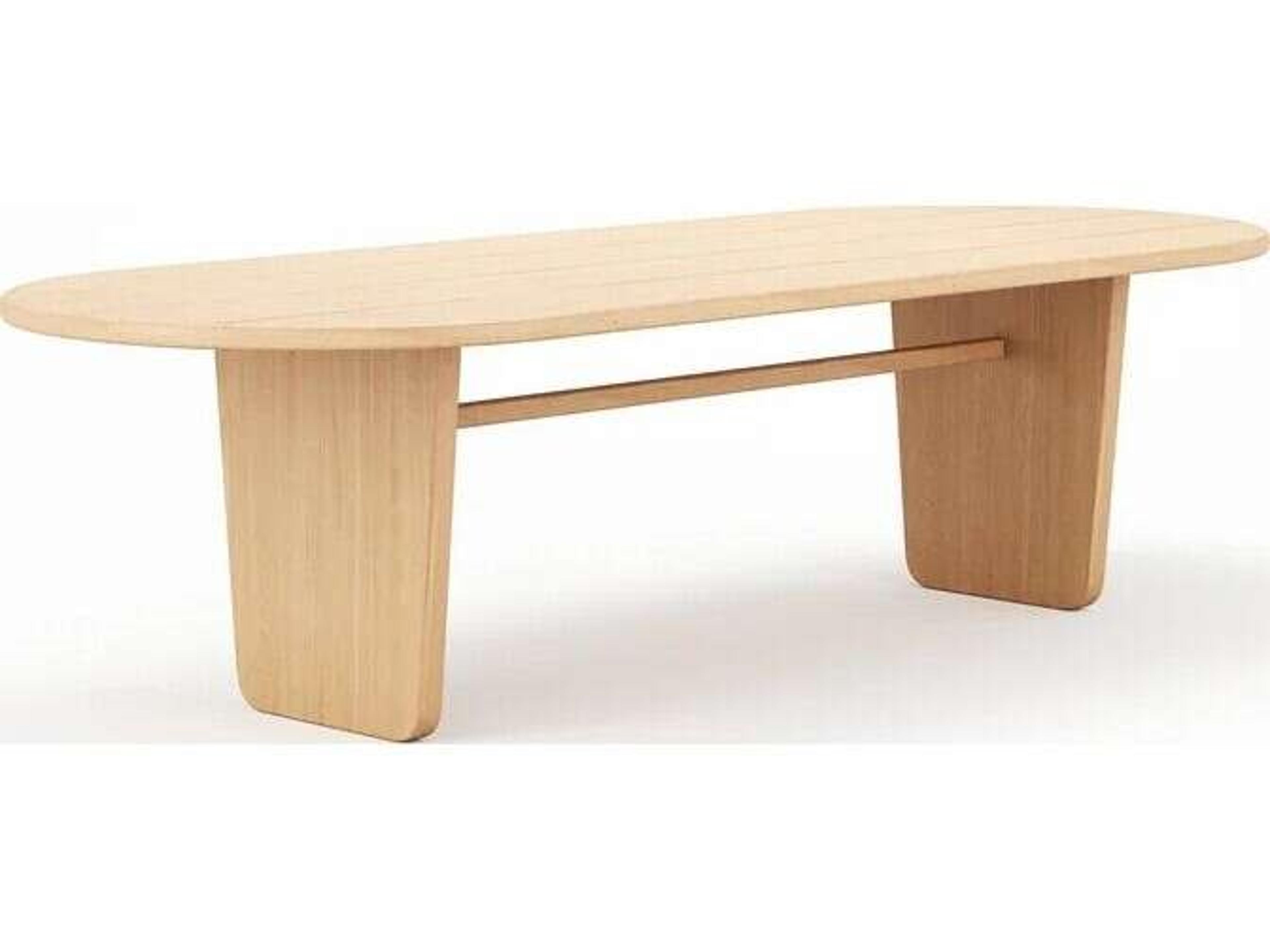 Muse 94"W x 39.3"D Rectangular Dining Table - Natural Sanded