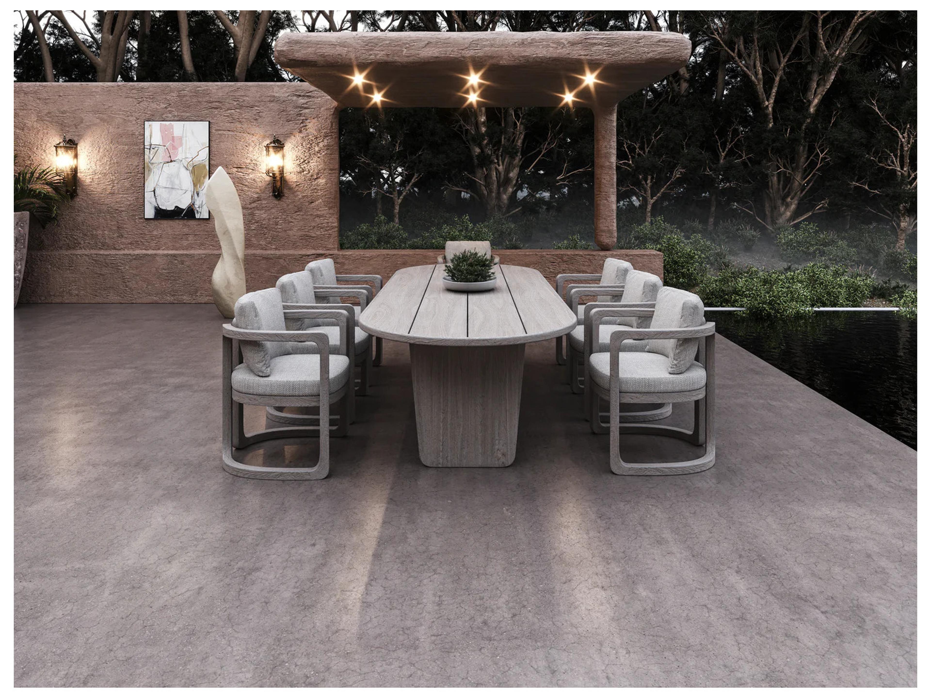 Harmonia Living Muse 94"W x 39.3"D Rectangular Dining Table - Natural Sanded