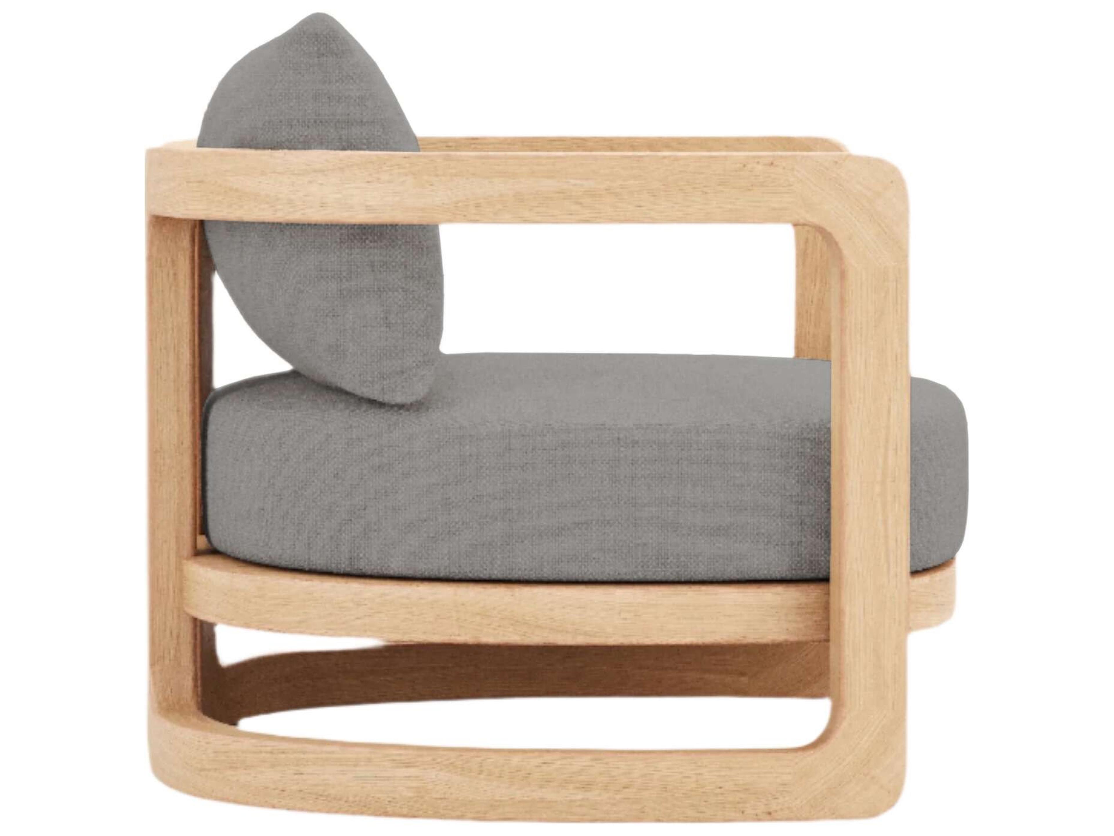 Harmonia Living Muse Club Chair - Natural Sanded