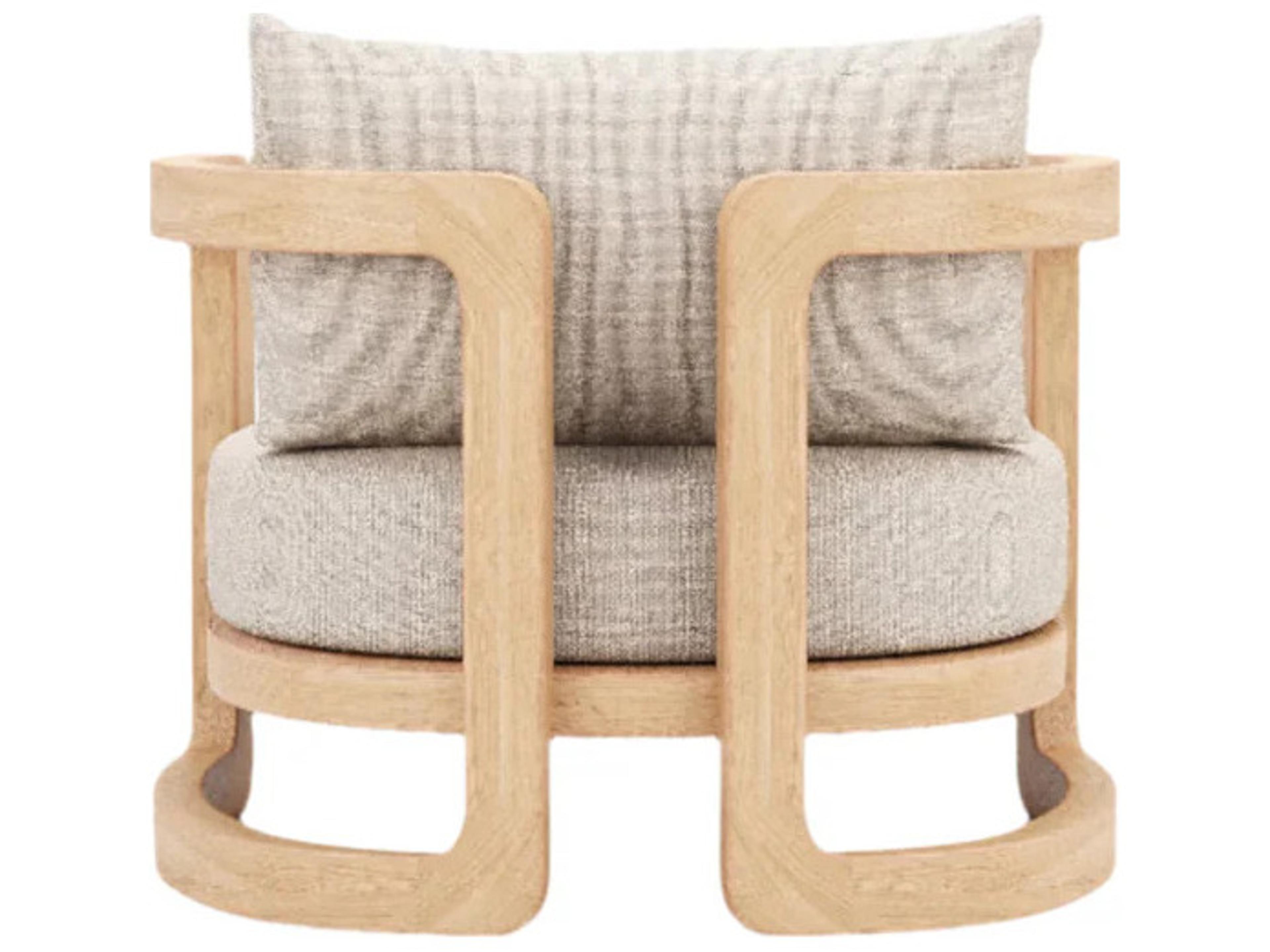 Harmonia Living Muse Club Chair - Natural Sanded