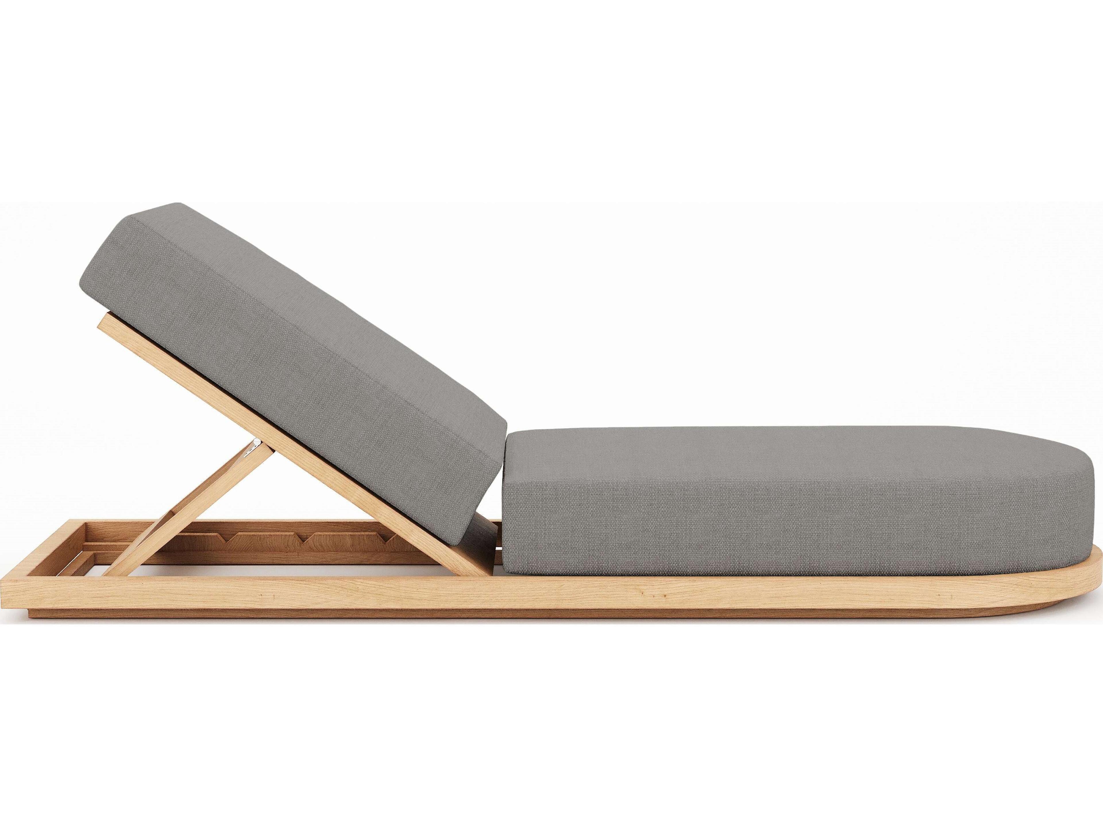 Harmonia Living Muse Chaise Lounge - Natural Sanded