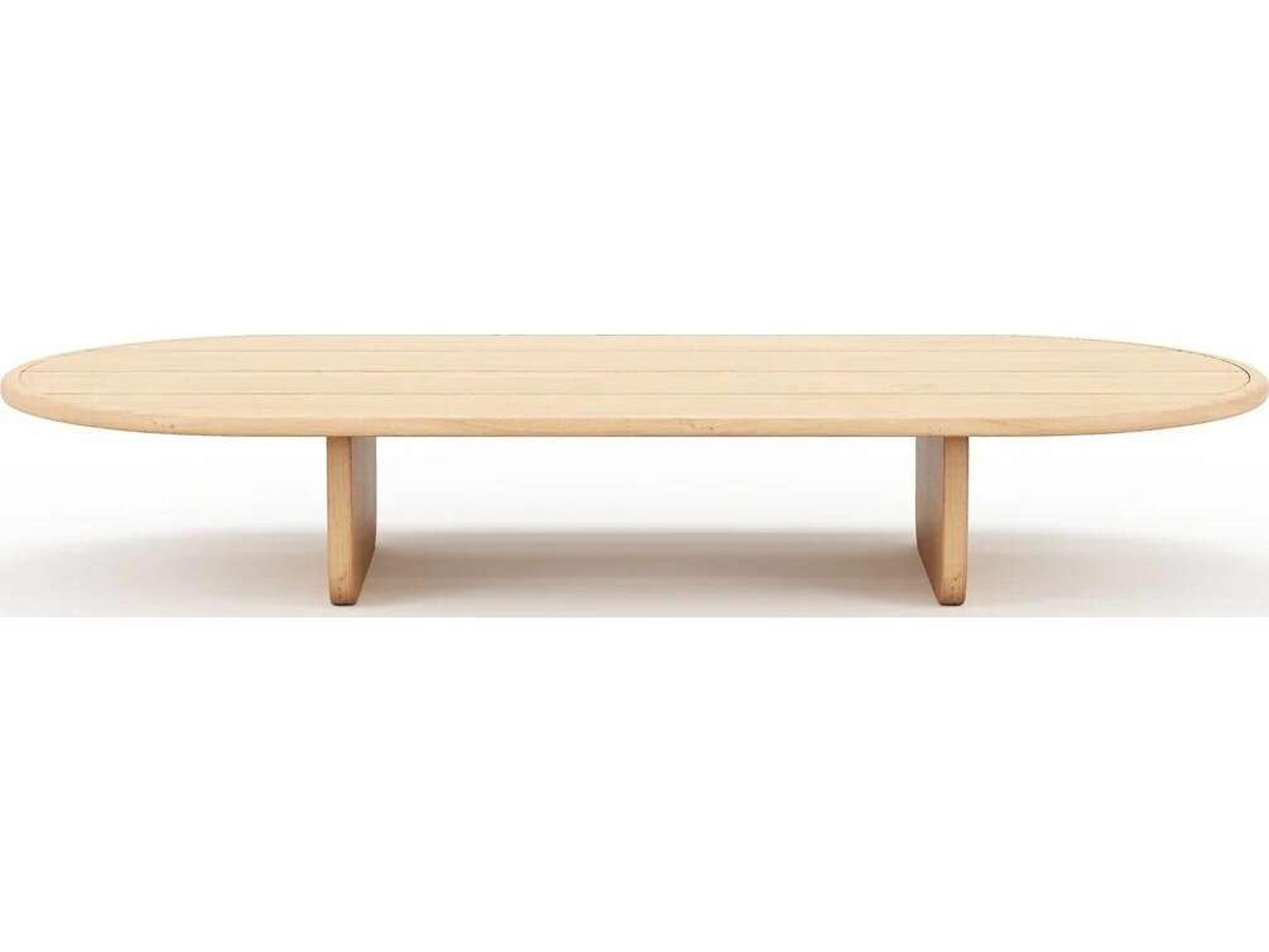 Harmonia Living Muse Oval Coffee Table - Natural Sanded