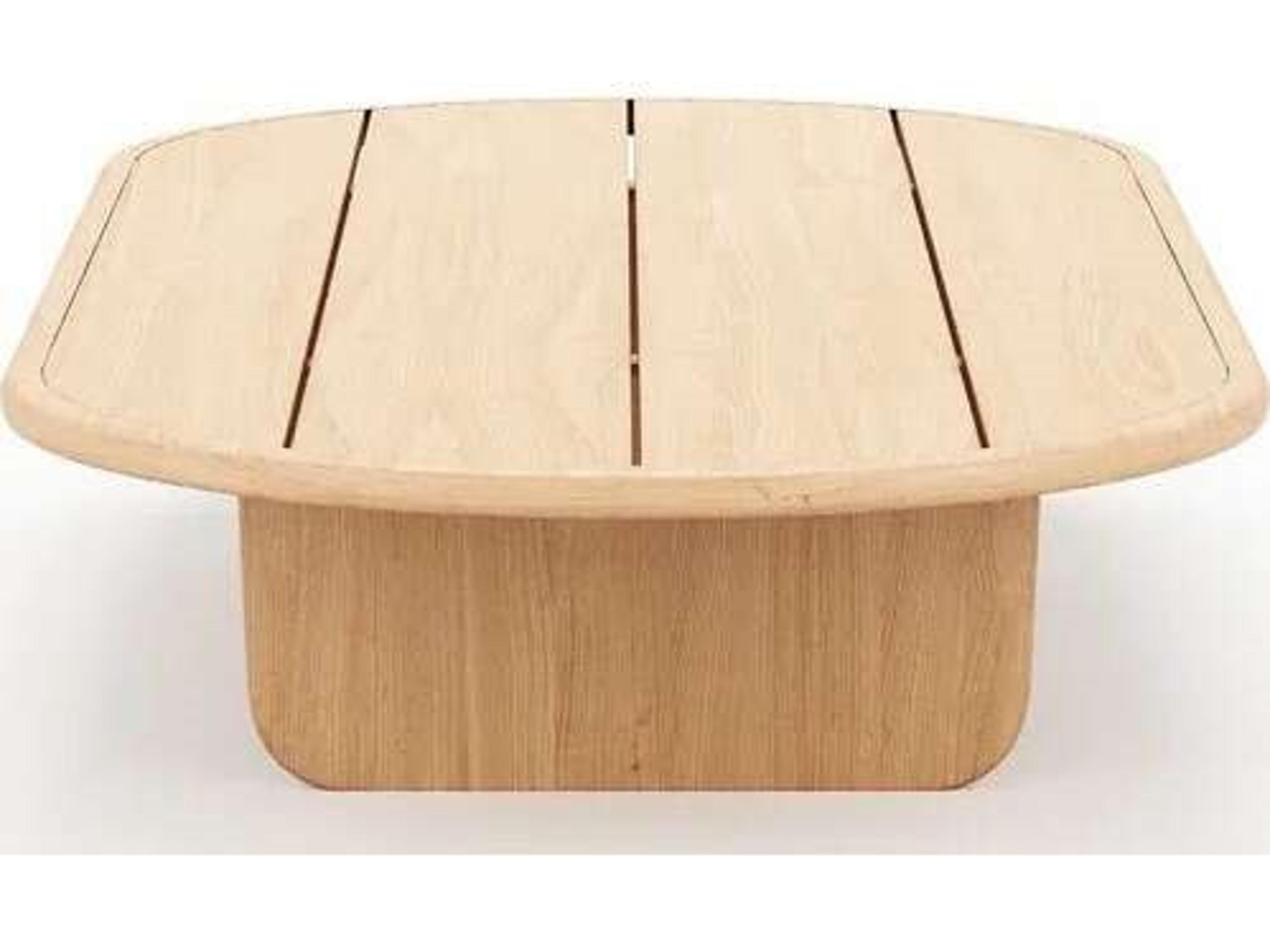 Harmonia Living Muse Oval Coffee Table - Natural Sanded