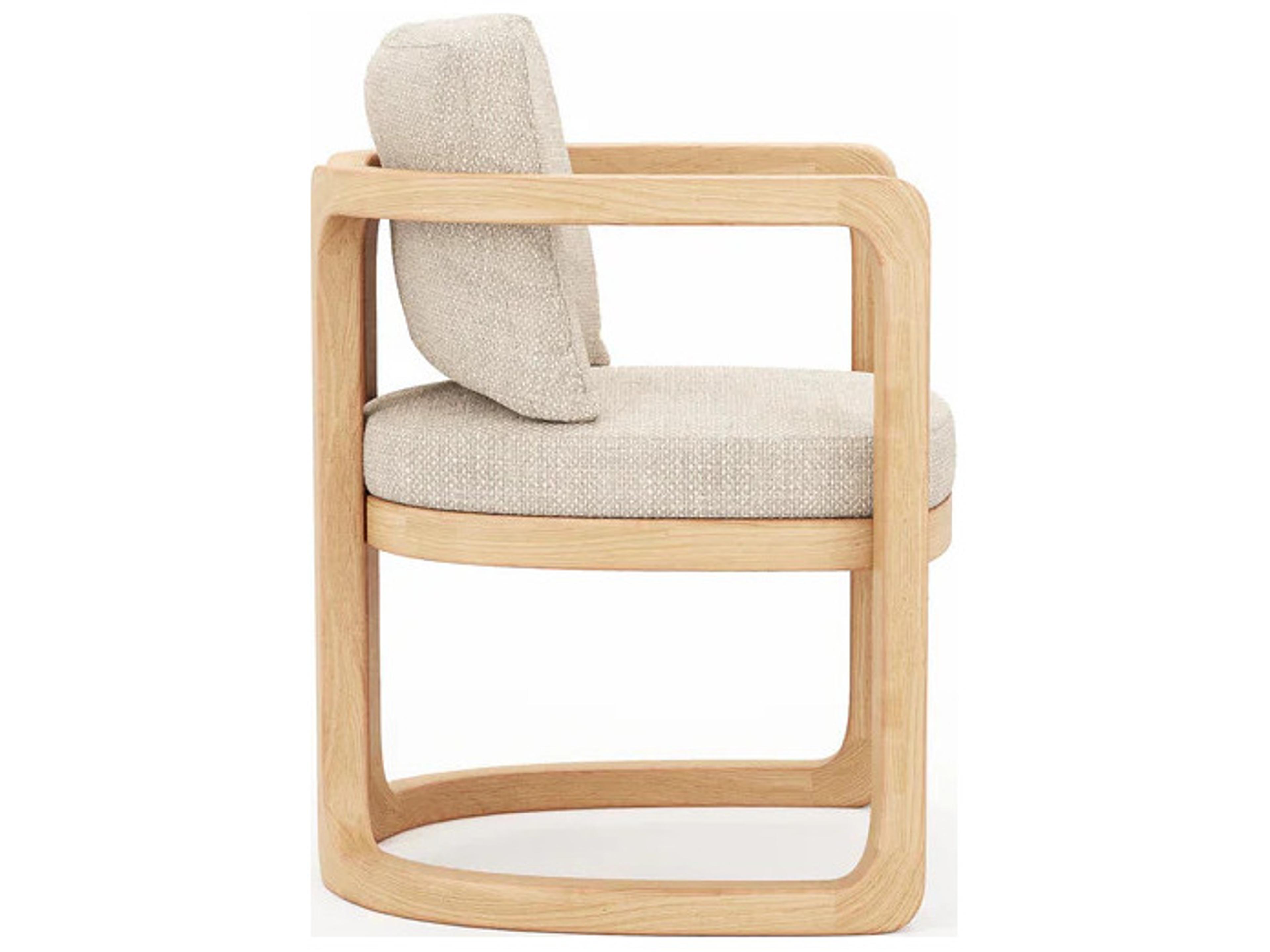 Harmonia Living Muse Dining Arm Chair - Natural Sanded
