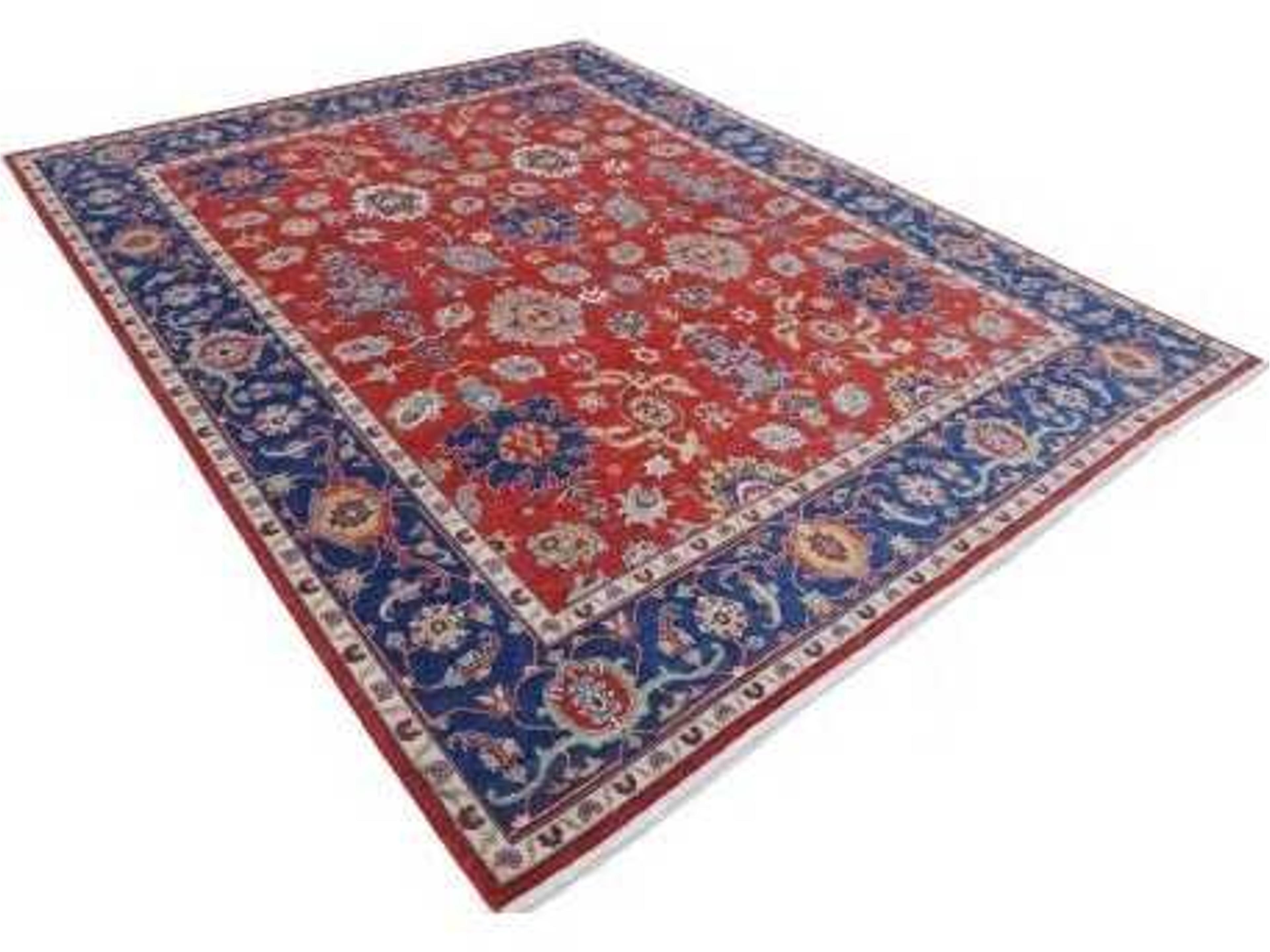 Harounian Rugs  Red - Navy Area Rug