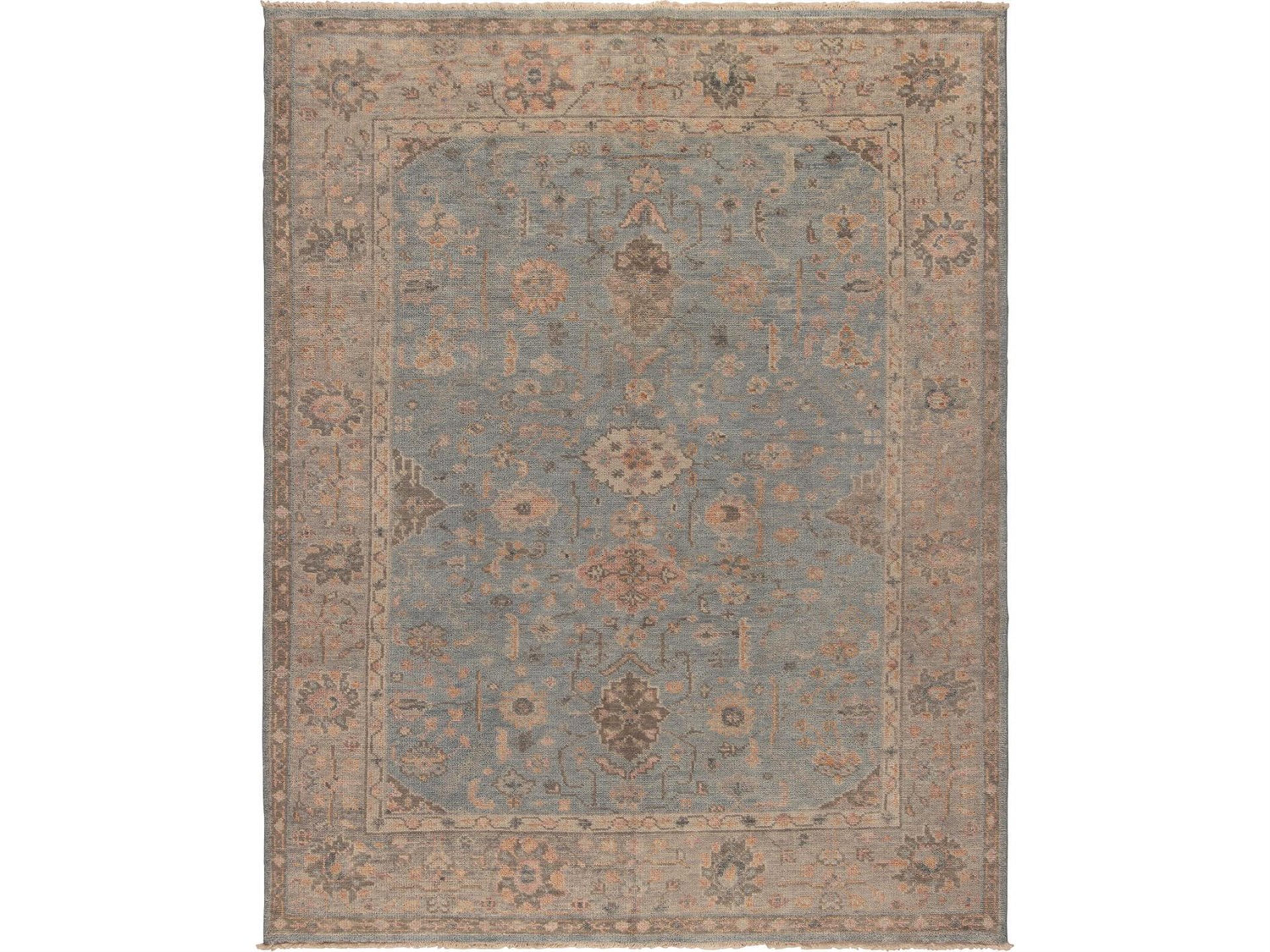 Light Blue - Silver Area Rug