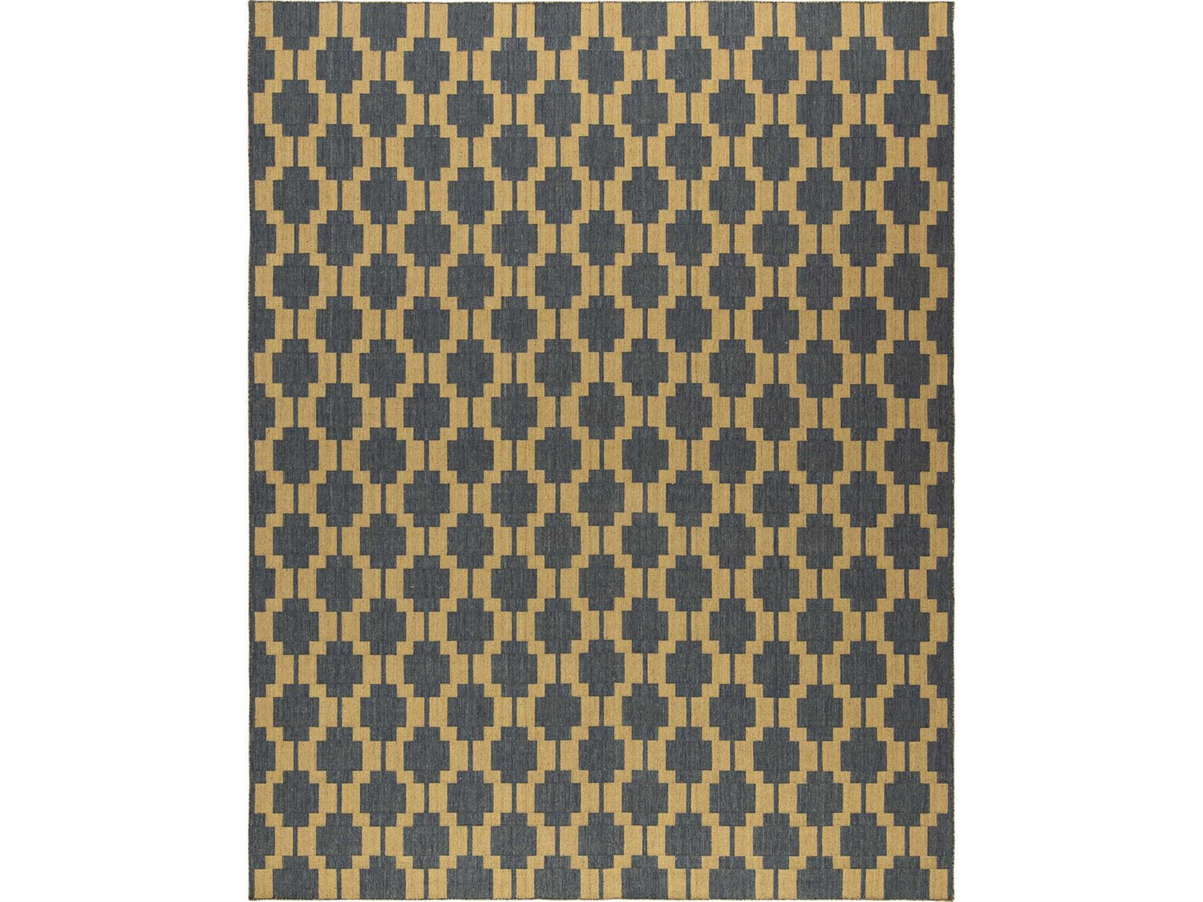 Grey - Gold Area Rug