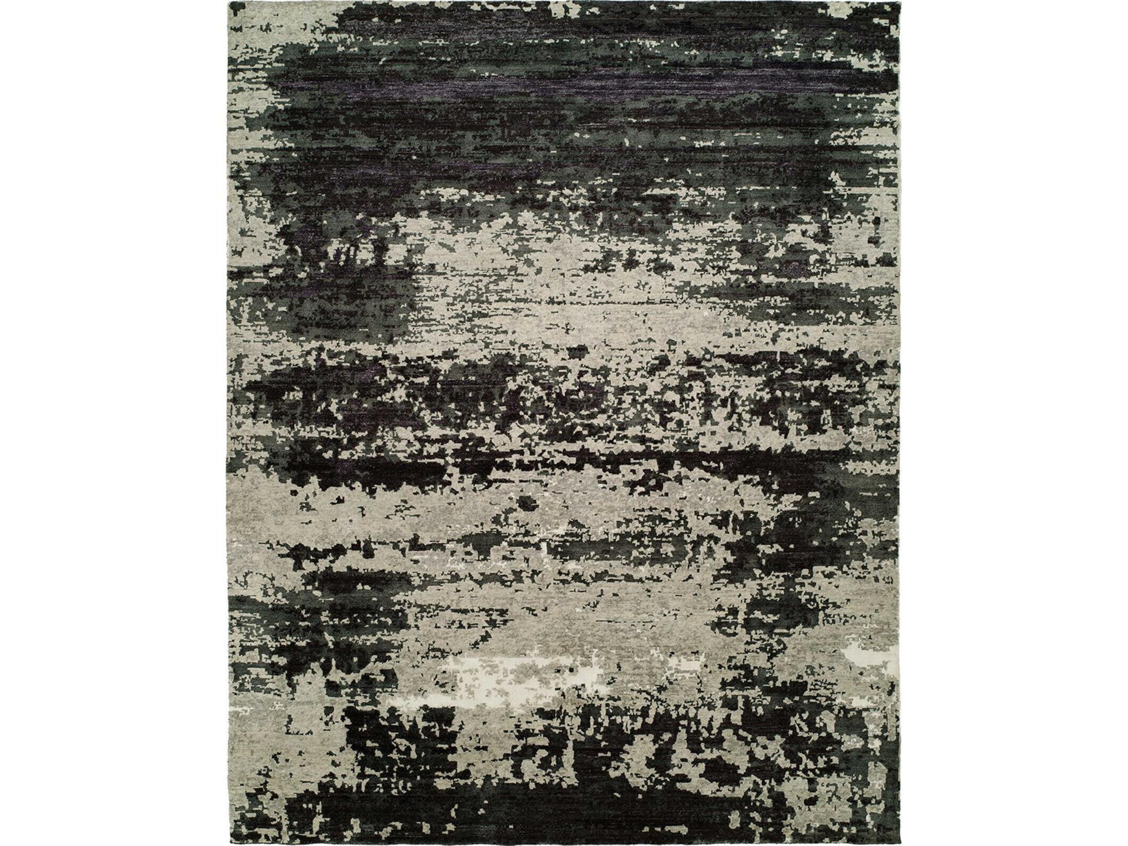 Avalon Grey - Black Area Rug