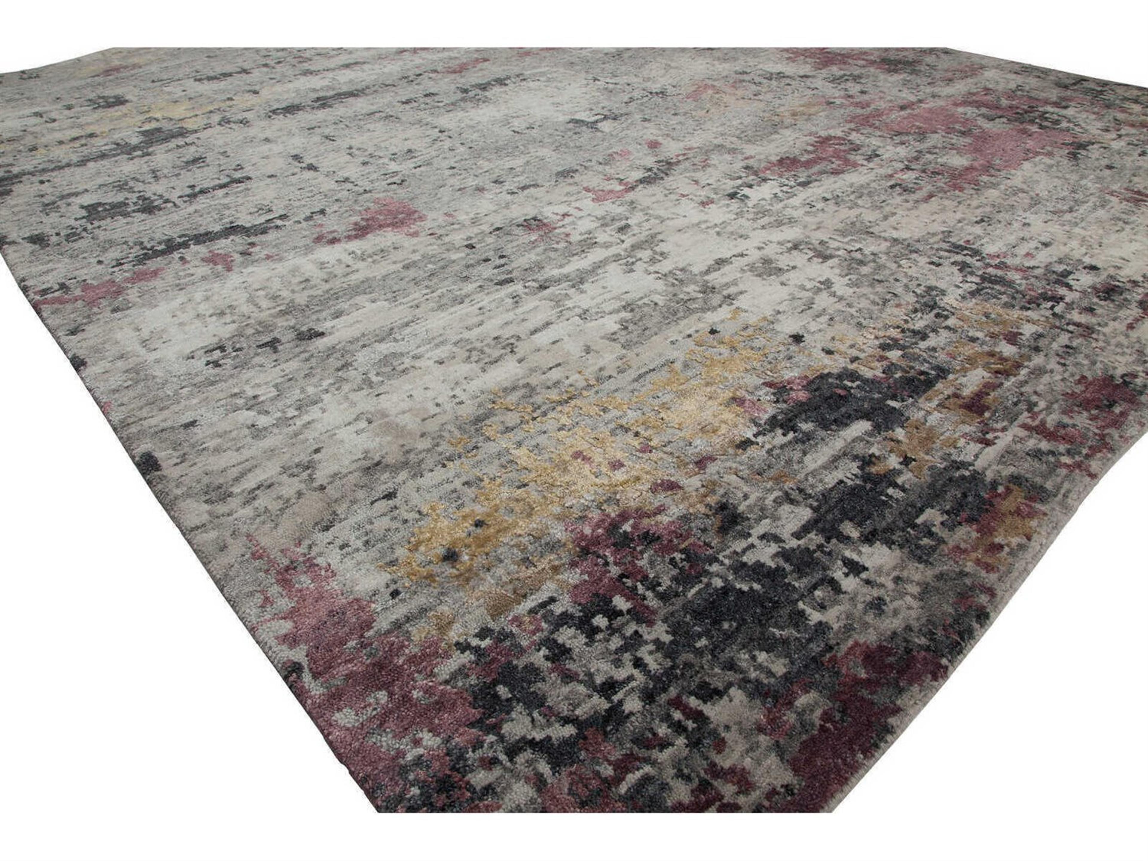 Harounian Rugs Fantasy Grey - Purple Area Rug