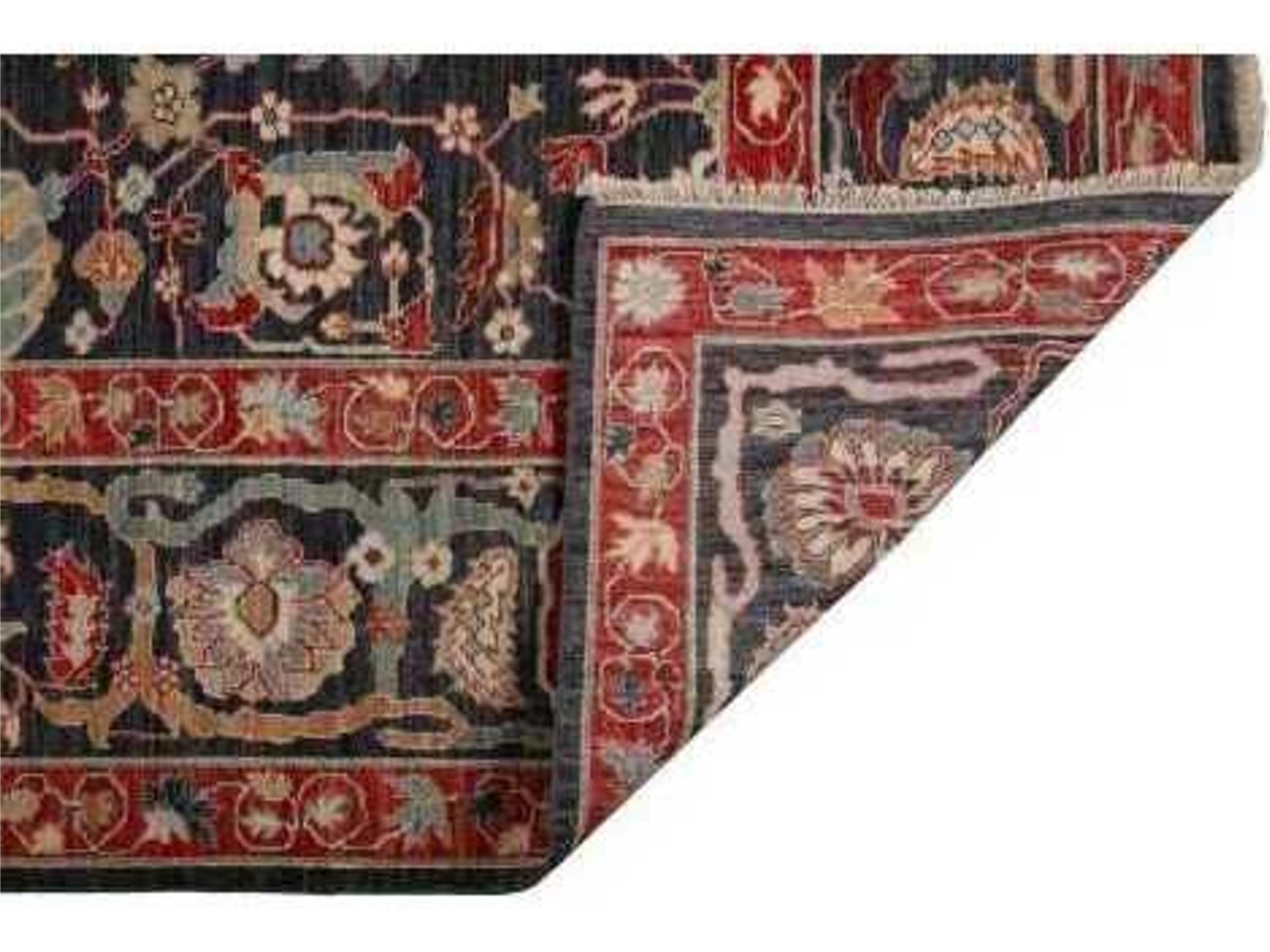 Harounian Rugs  Navy - Red Area Rug
