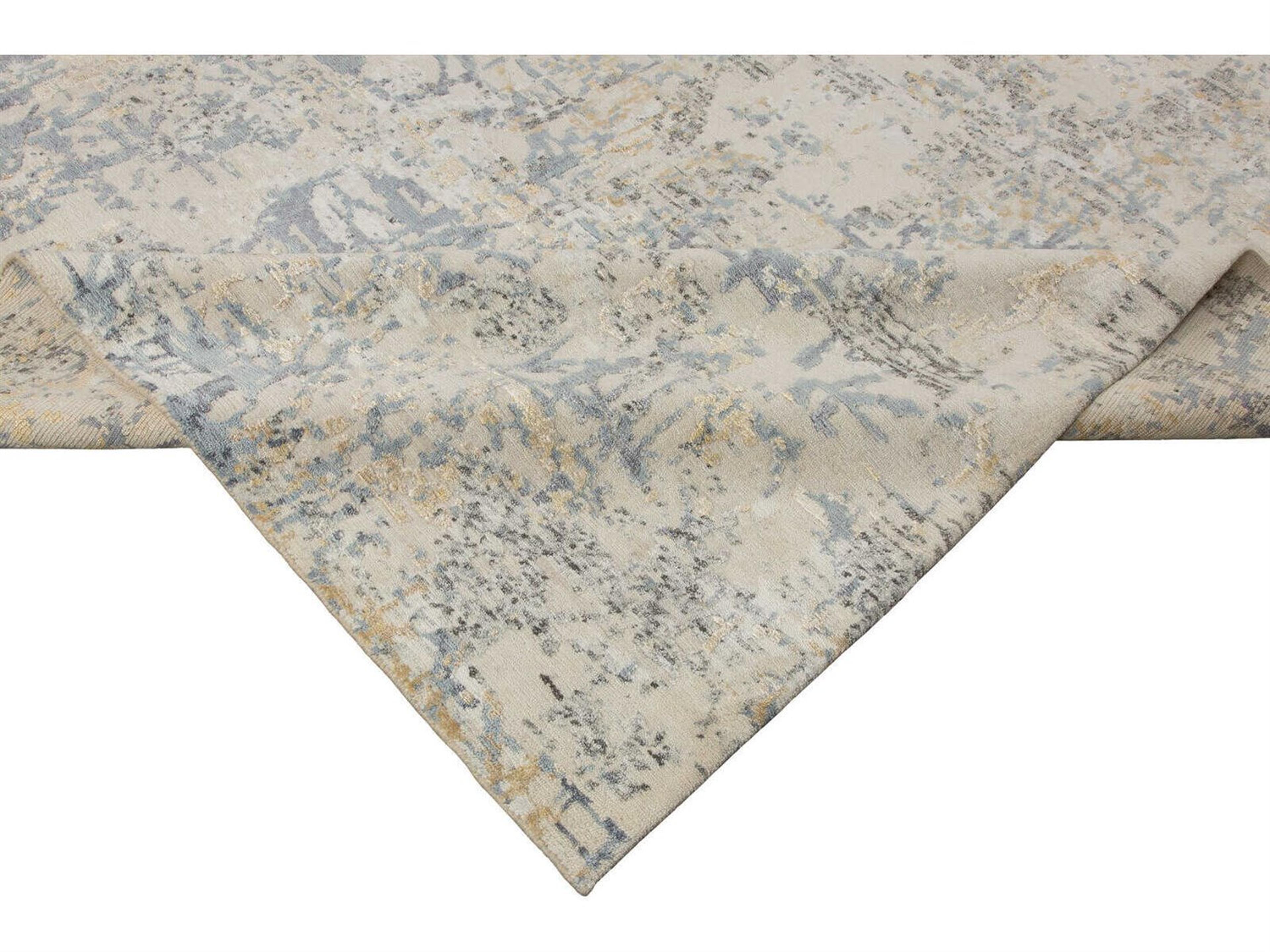 Harounian Rugs Blue - Gold Area Rug